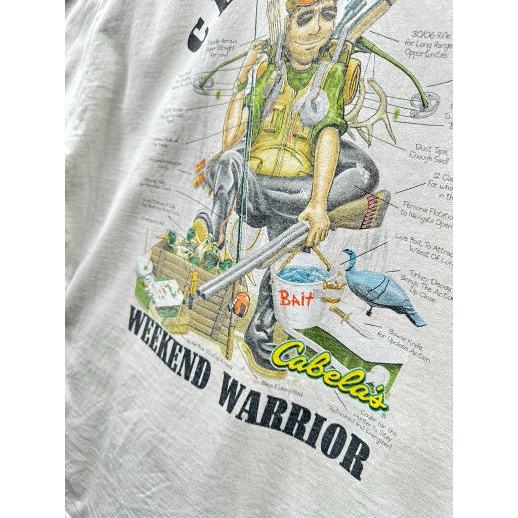 Cabelas × Vintage 2000's Cabela's Weekend Warrior Outdoor Graphic Tee Size US XL / EU 56 / 4 - 7 Thumbnail