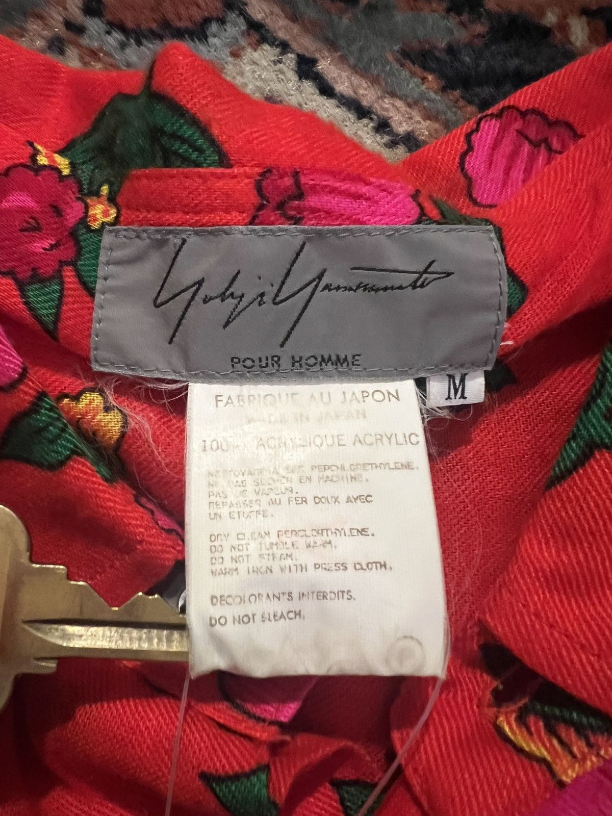 Yohji Yamamoto Yohji Yamamoto Pour Homme SS96 Floral Print Button Up Size US M / EU 48-50 / 2 - 5 Thumbnail