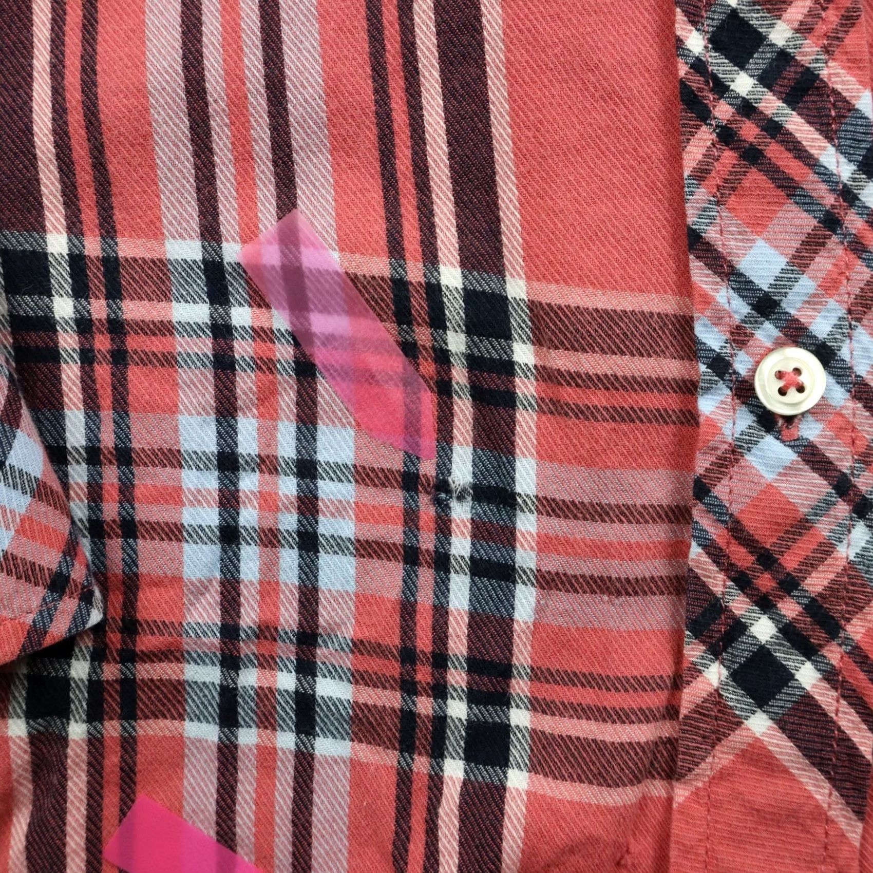 Talbots Talbots Shirt Womens Large Casual Button Up Pink Plaid Long Sleeve Size L / US 10 / IT 46 - 3 Thumbnail
