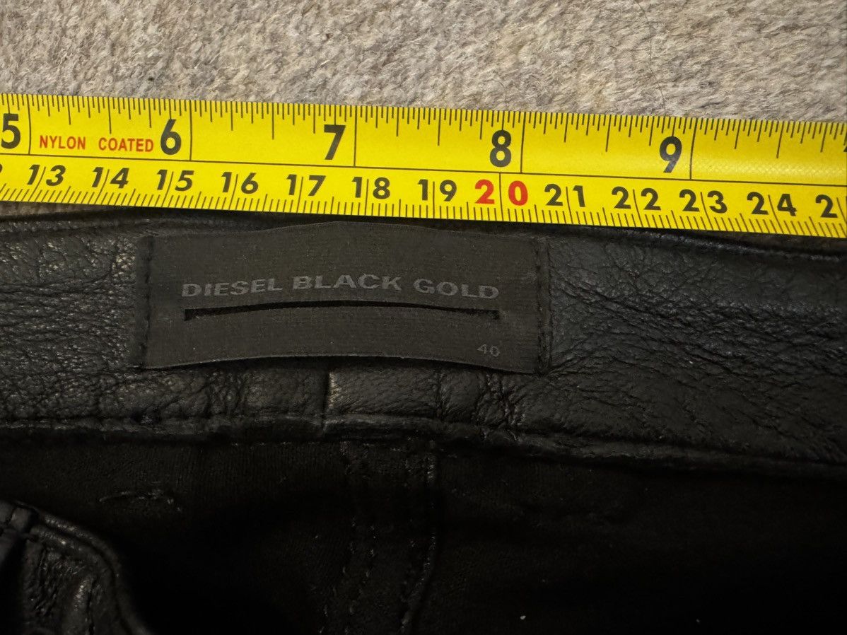 Diesel Black Gold Diesel black Gold label Leather Trousers Size 27" / US 4 / IT 40 - 5 Thumbnail