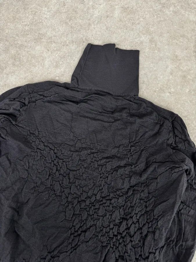 Giorgio Armani AW2019 Giorgio Armani Grey Crumbled Wool Turtleneck Size S / US 4 / IT 40 - 6 Thumbnail