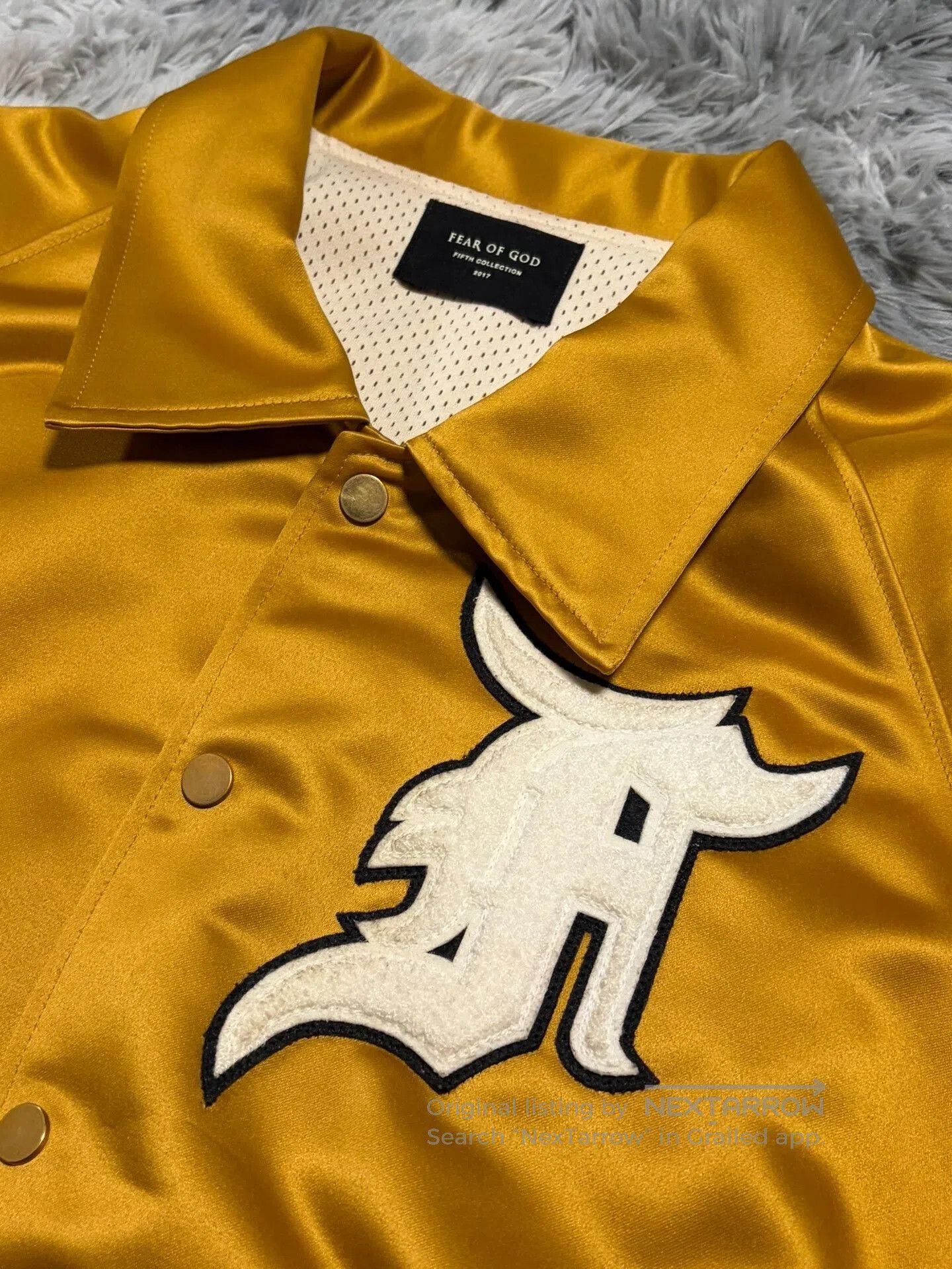 Fear of God fear of god 5th gold silk jacket. Size US L / EU 52-54 / 3 - 4 Thumbnail