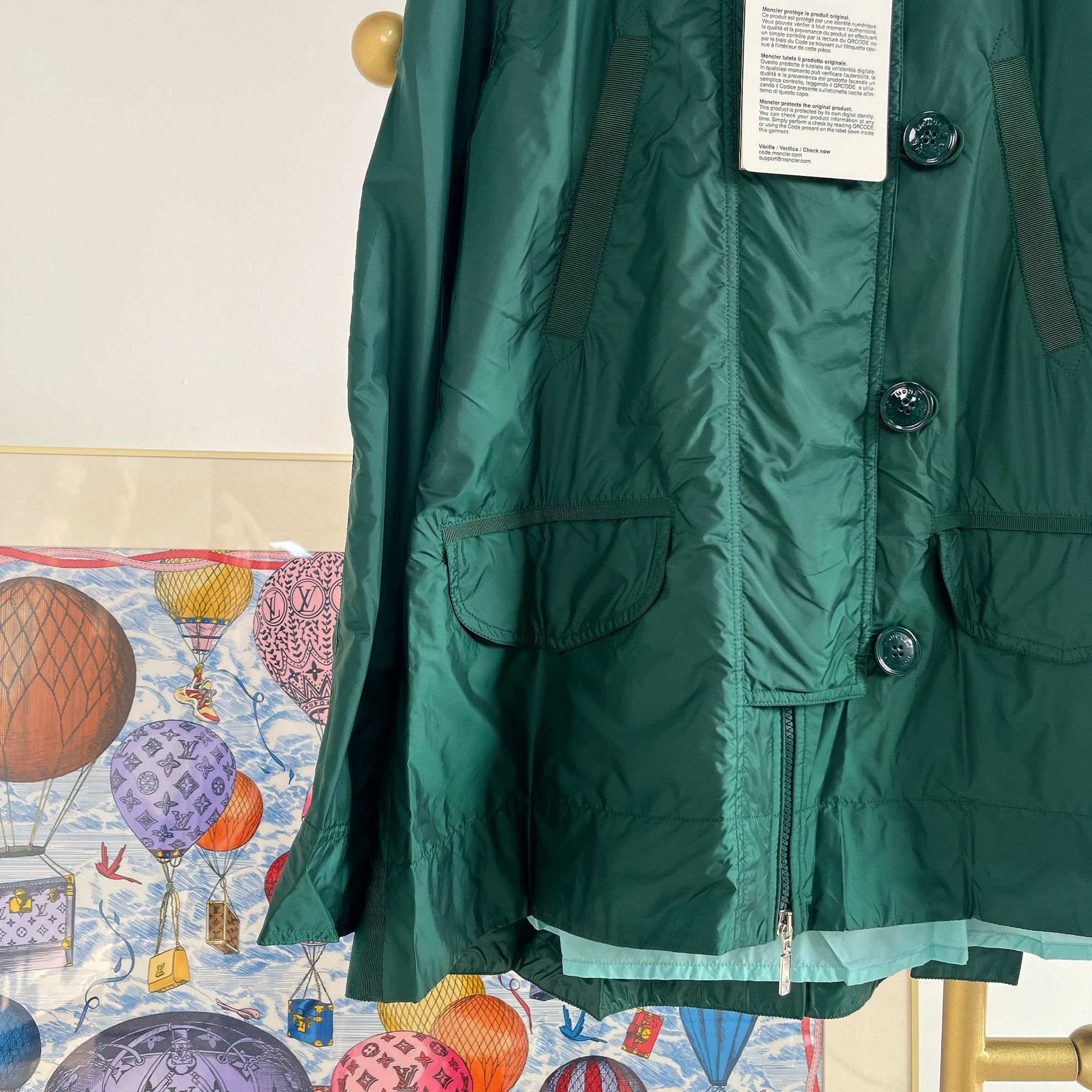Moncler Moncler Women's Green Jacket 0 Size XS / US 0-2 / IT 36-38 - 5 Thumbnail