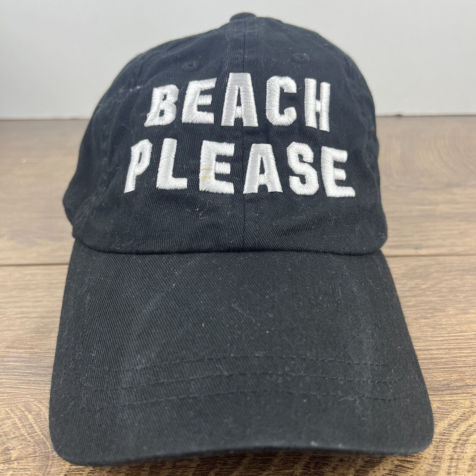Pink Beach Please Hat Beach Black Hat PINK Adjustable Adult Size Size ONE SIZE - 4 Thumbnail