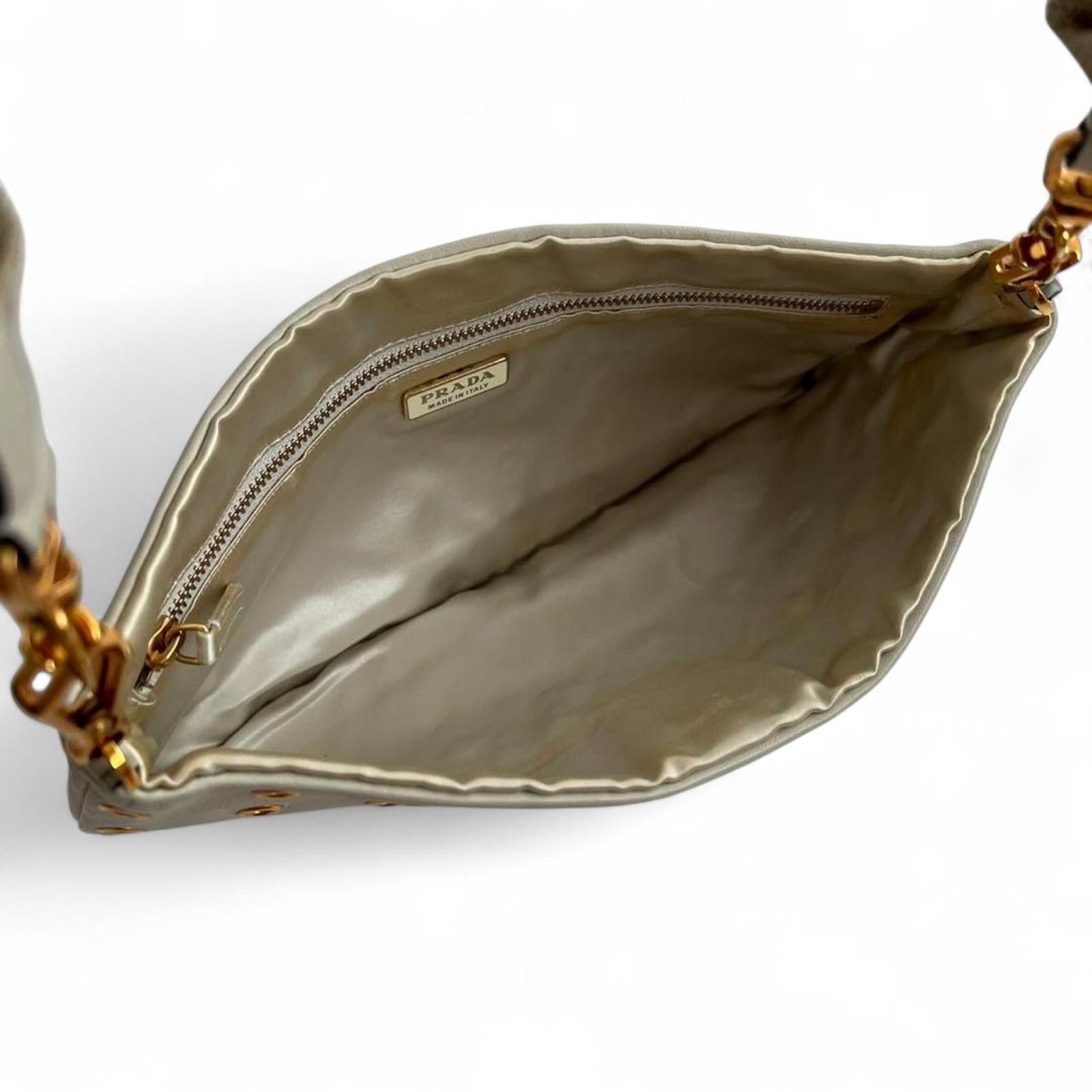 Prada - Punching Leather Shoulder Bag