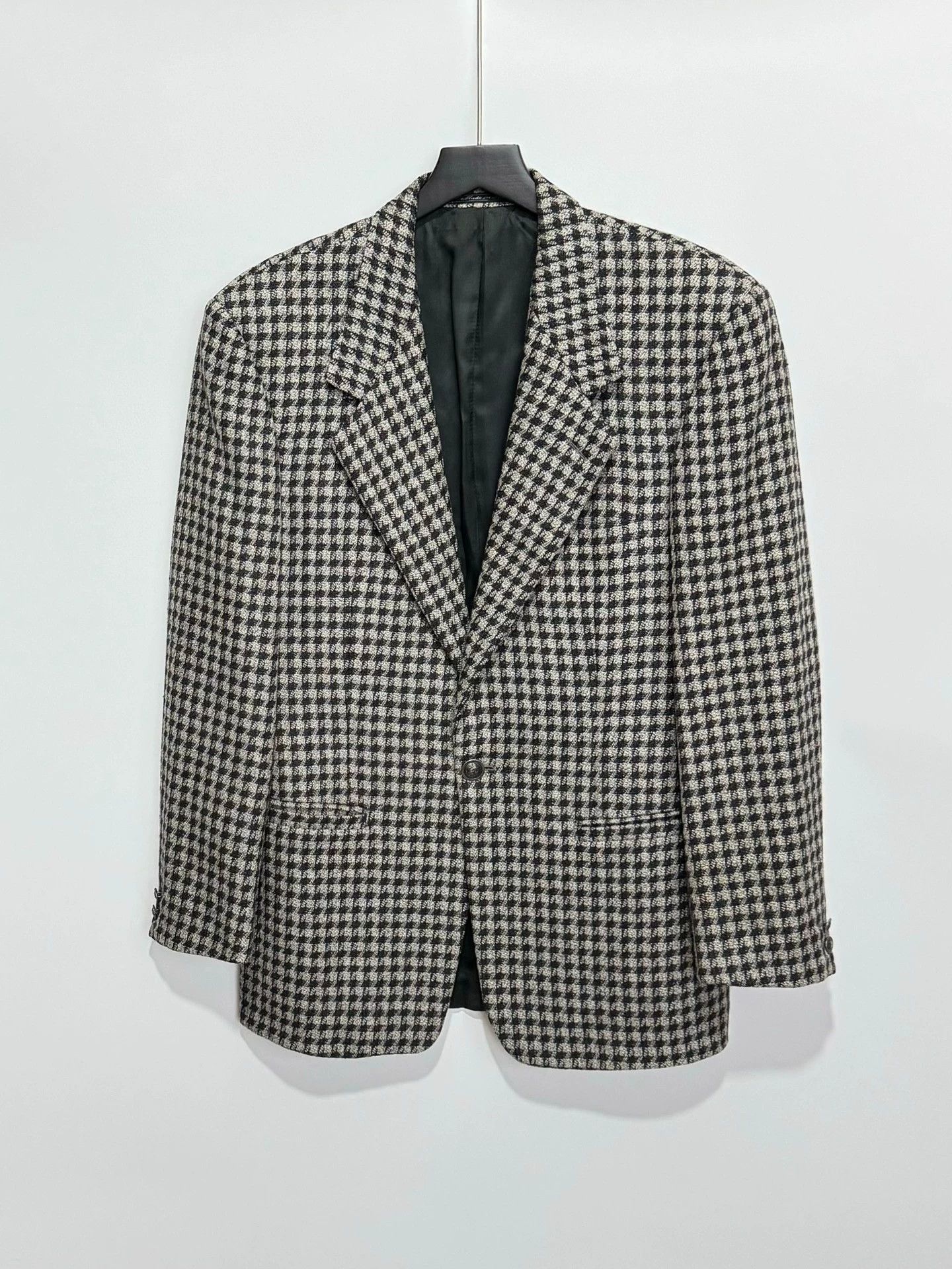 Versace Versace Houndstooth Tweed Blazer 48 Size 48S - 1 Thumbnail