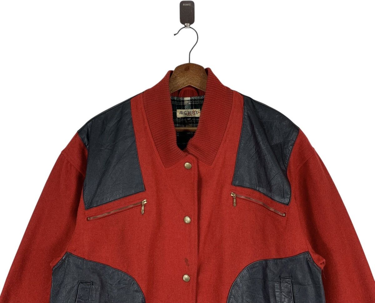 Vintage Vintage Varsity Wool Leather Bomber Jacket Size US M / EU 48-50 / 2 - 4 Thumbnail