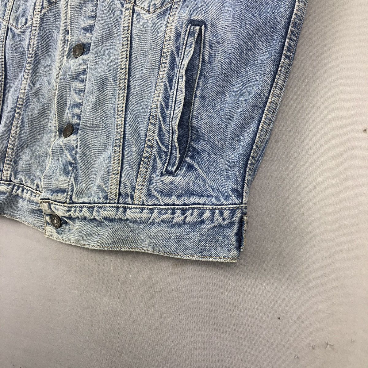 Edwin Vintage 90’s Edwin US Classic Biker Denim Vest Size US S / EU 44-46 / 1 - 3 Thumbnail