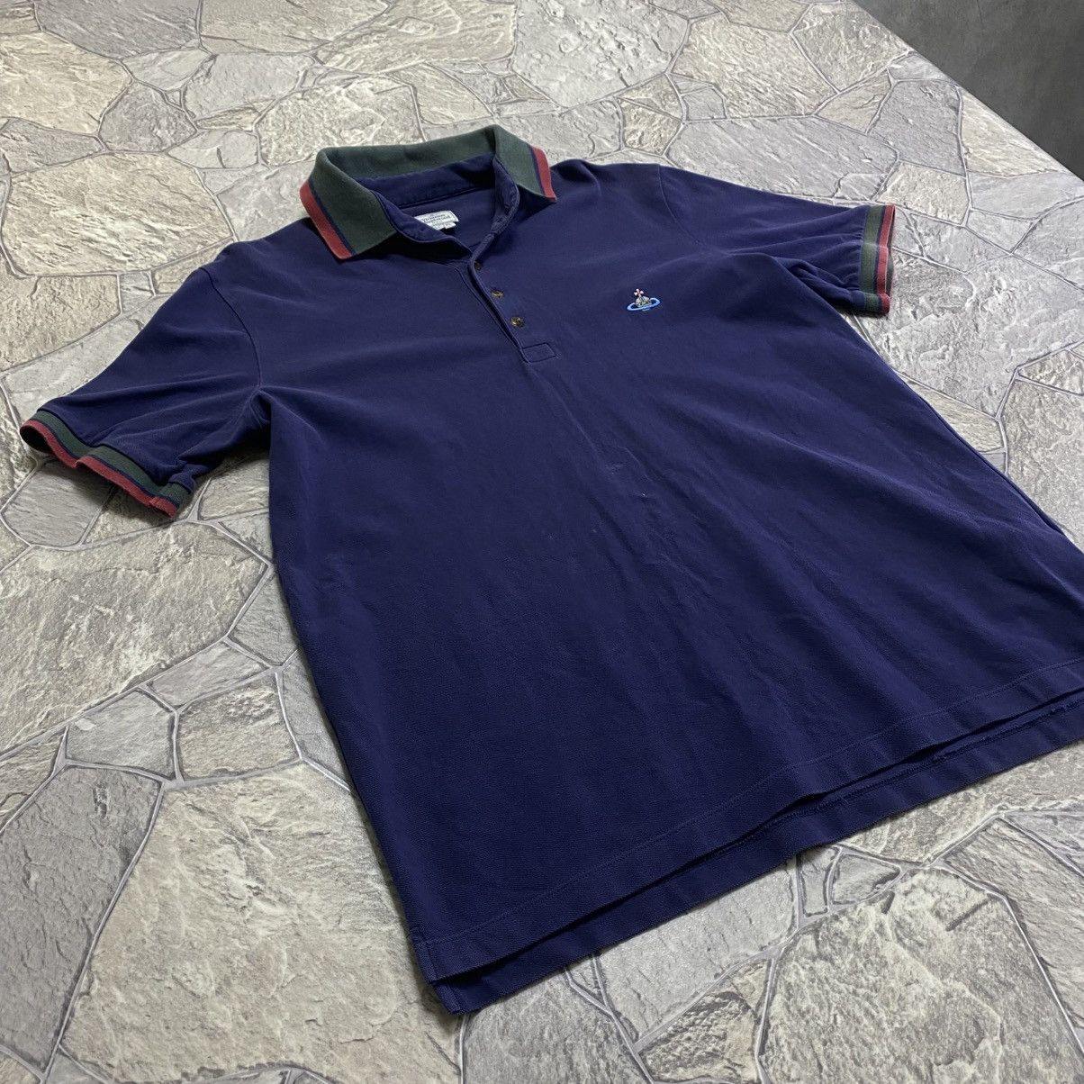 Vivienne Westwood Vivienne Westwood Polo T-Shirt Vintage Small Orb Logo Luxury Size US XL / EU 56 / 4 - 3 Thumbnail