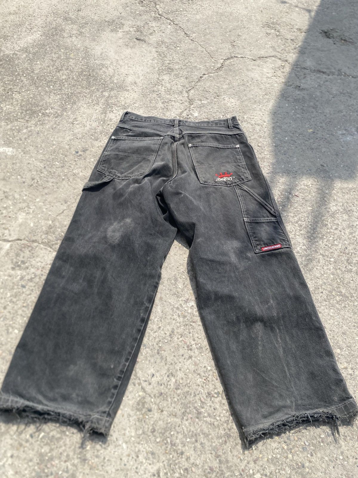 JNCO JNCO Jeans Y2K 90S Size 34W/30L Jet Black XXL Pockets Size US 34 / EU 50 - 8 Thumbnail