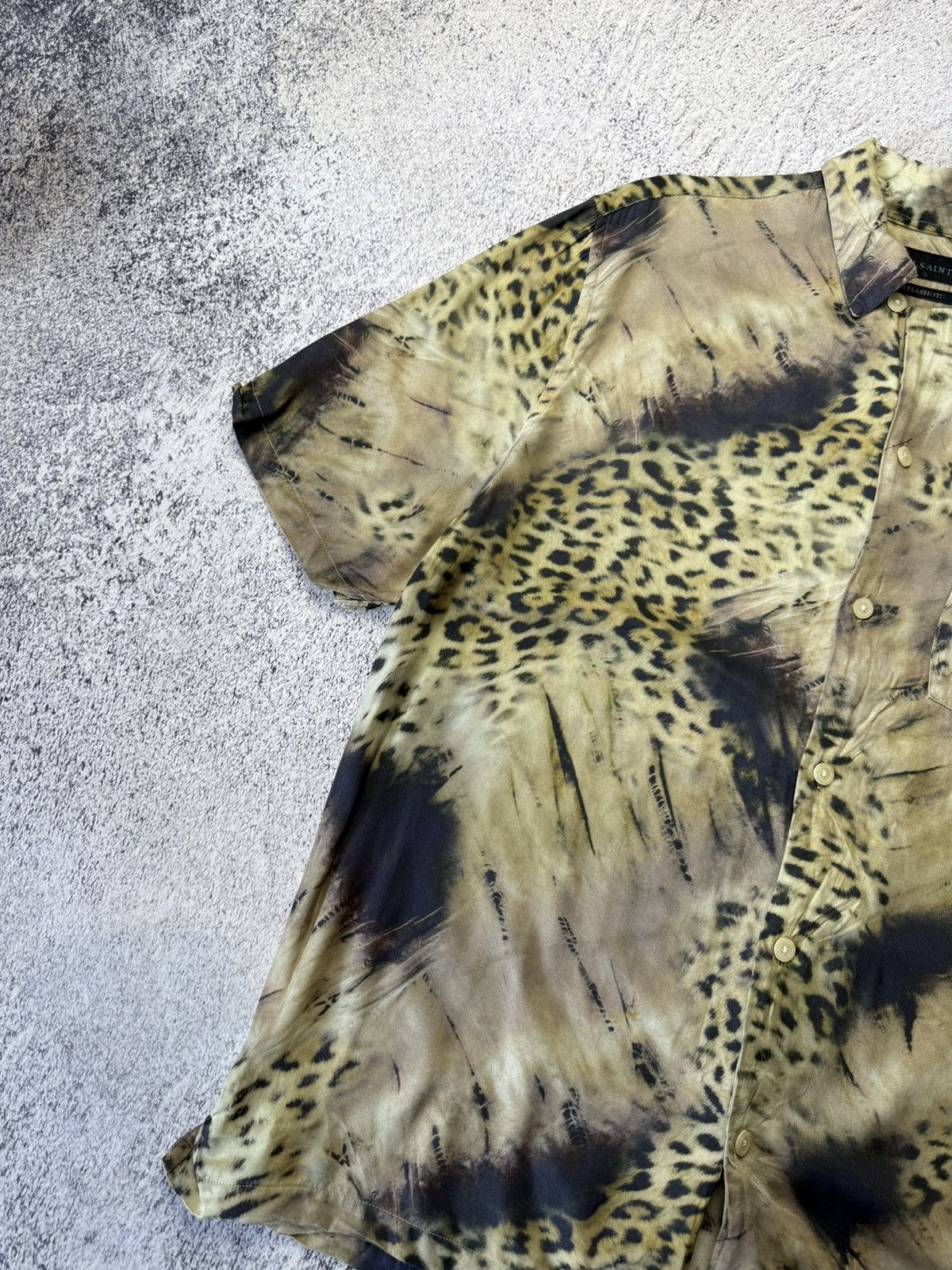 Allsaints Designer Allsaints AWA Leopard Hawaii crazy oversize shirt Size US L / EU 52-54 / 3 - 9 Thumbnail