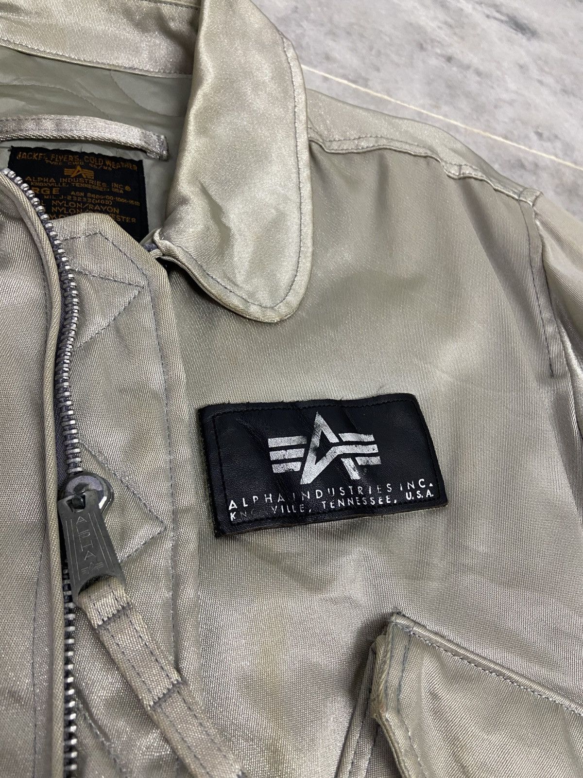 Alpha Industries Vintage Alpha Industries USAF CWU-45 Bomber Jacket Size US L / EU 52-54 / 3 - 3 Thumbnail