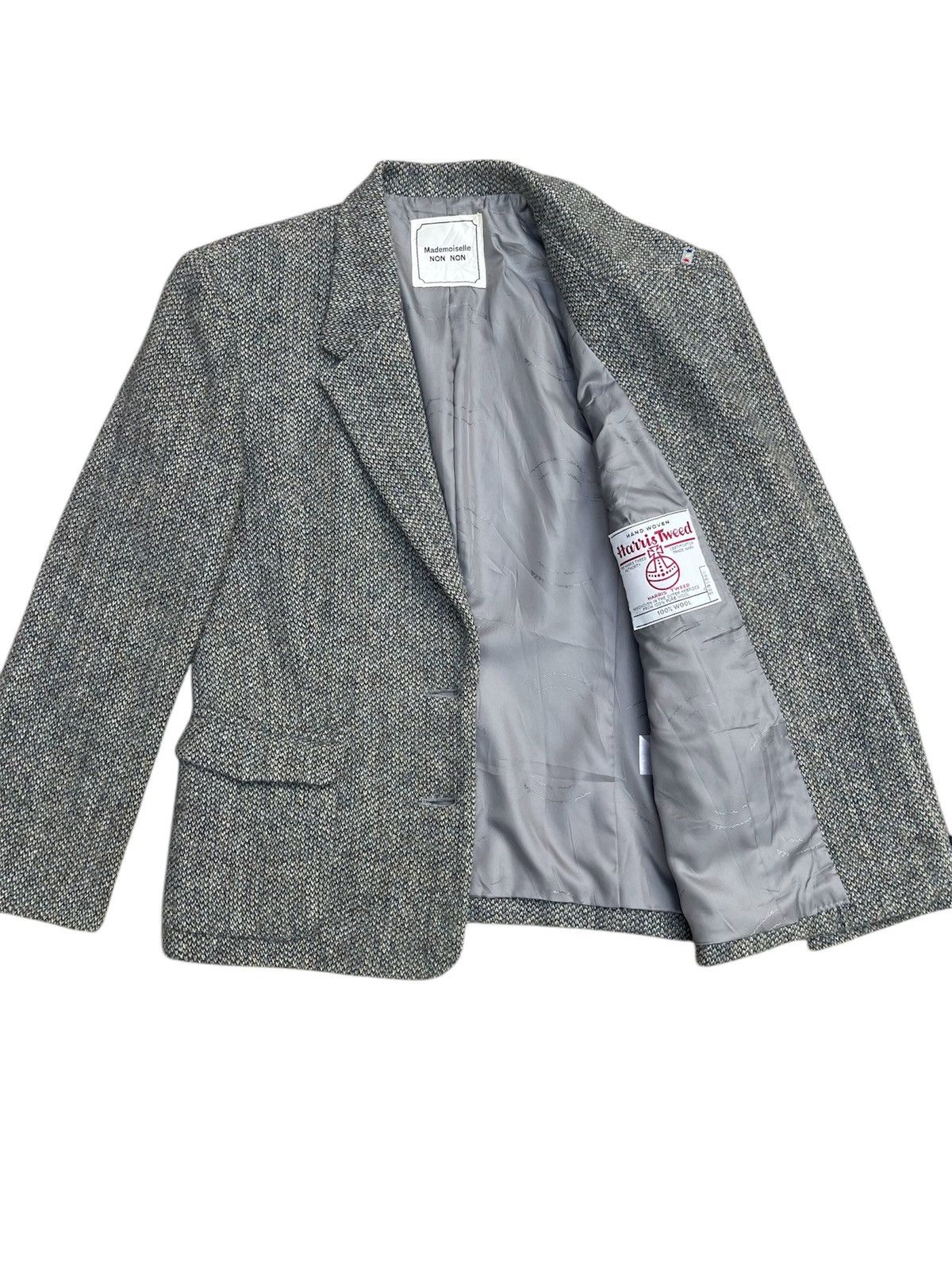 Designer × Harris Tweed × Japanese Brand Harris Tweed Mademoiselle Wool Jacket Size US S / EU 44-46 / 1 - 4 Thumbnail