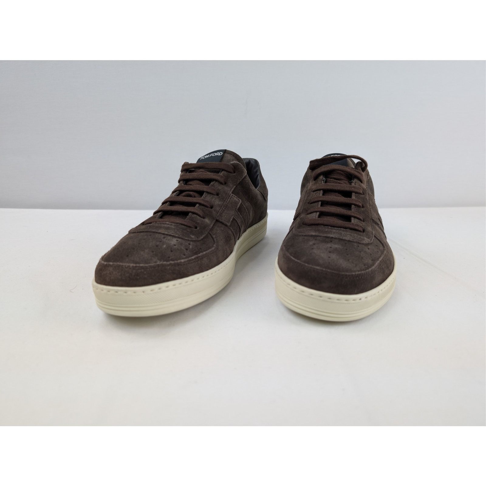 Tom Ford o1rshd1 Suede Low top Sneakers shoe in Dark Brown Size US 11 / EU 44 - 7 Thumbnail