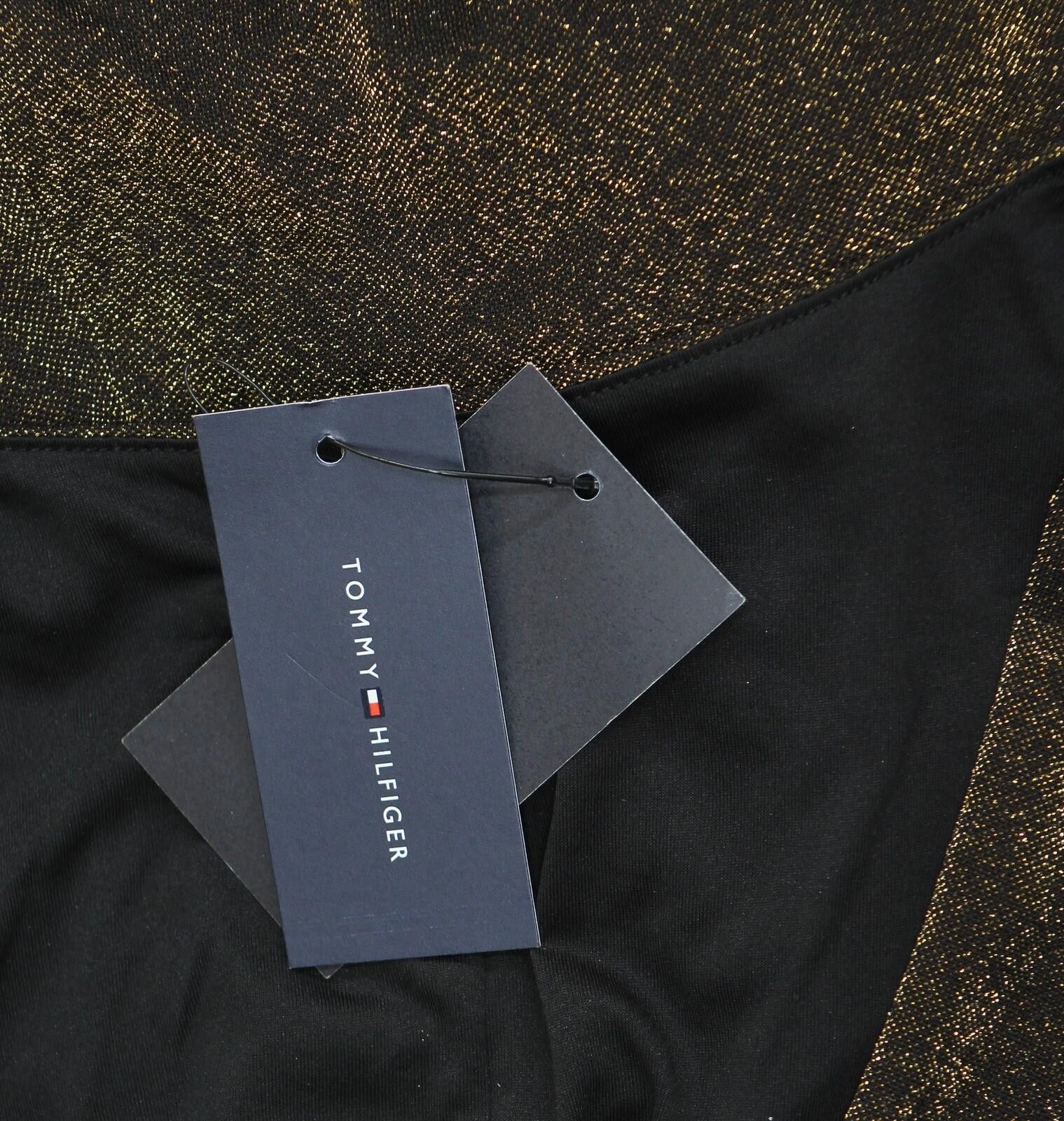 Tommy Hilfiger Nwt Tommy Hilfiger Dress A4ik118e Bronze Brown / Black 12 Size XL / US 12-14 / IT 48-50 - 3 Thumbnail
