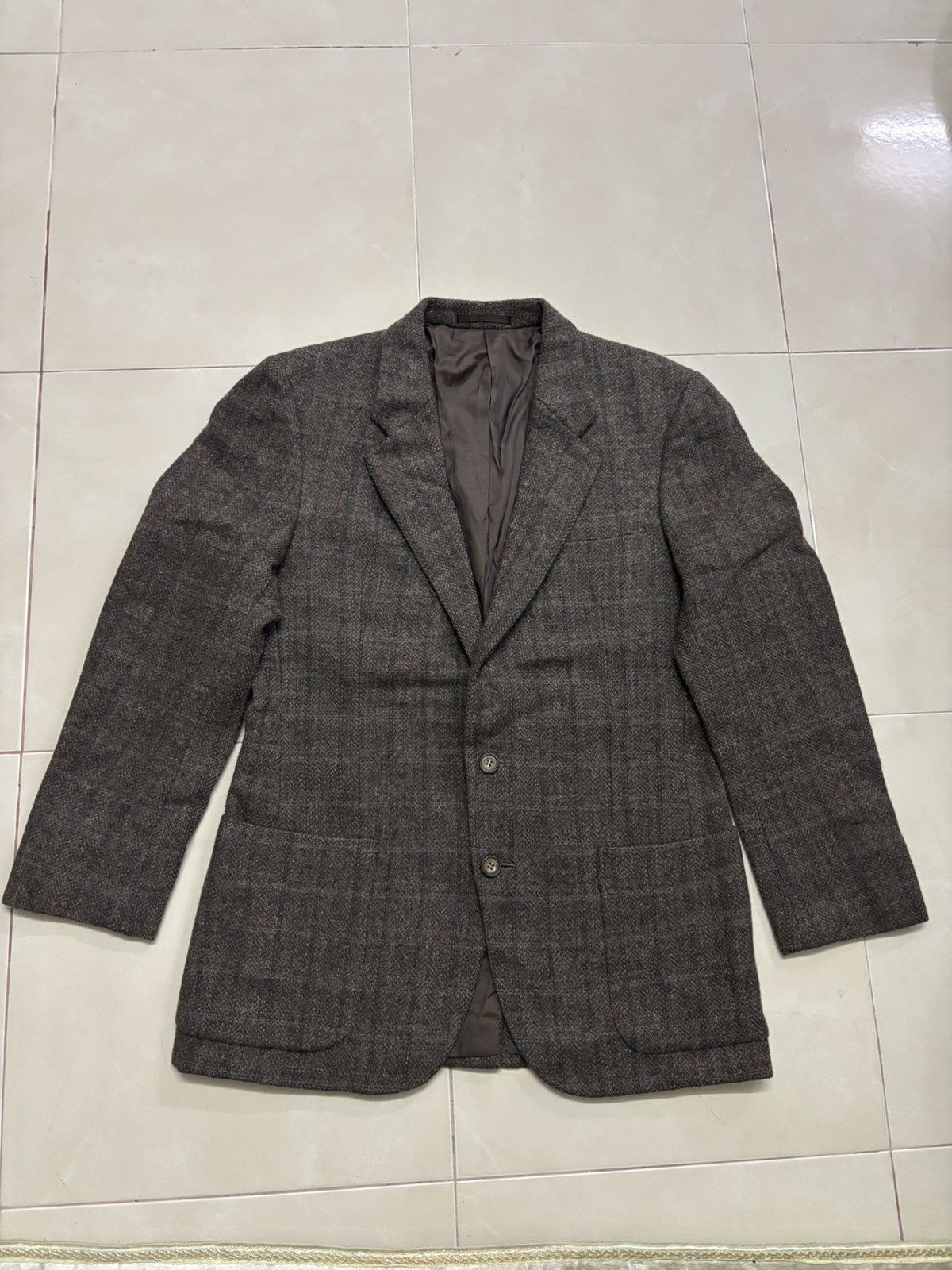 Calvin Klein VINTAGE CALVIN KLEIN WOOL PLAID BLAZER Size 34R - 1 Thumbnail