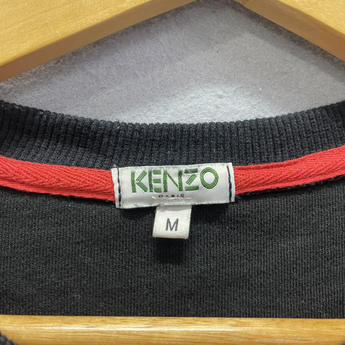 Kenzo Kenzo Paris Tiger Embroidered Black Sweatshirt Size US M / EU 48-50 / 2 - 7 Thumbnail