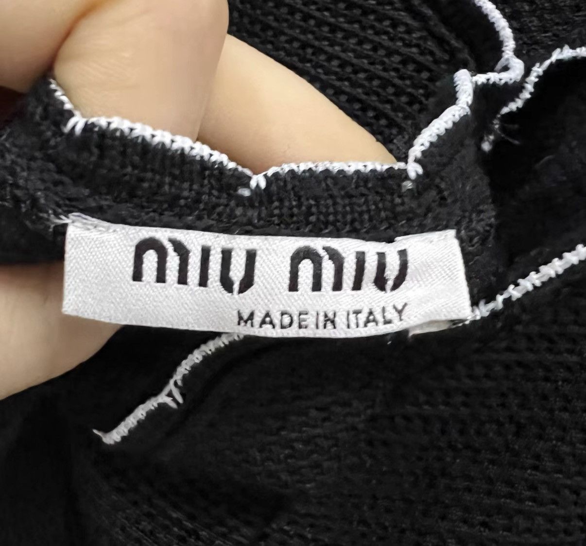 Miu Miu Miu Miu Neckline Lace Knitted Dress J41 Size S / US 4 / IT 40 - 4 Thumbnail