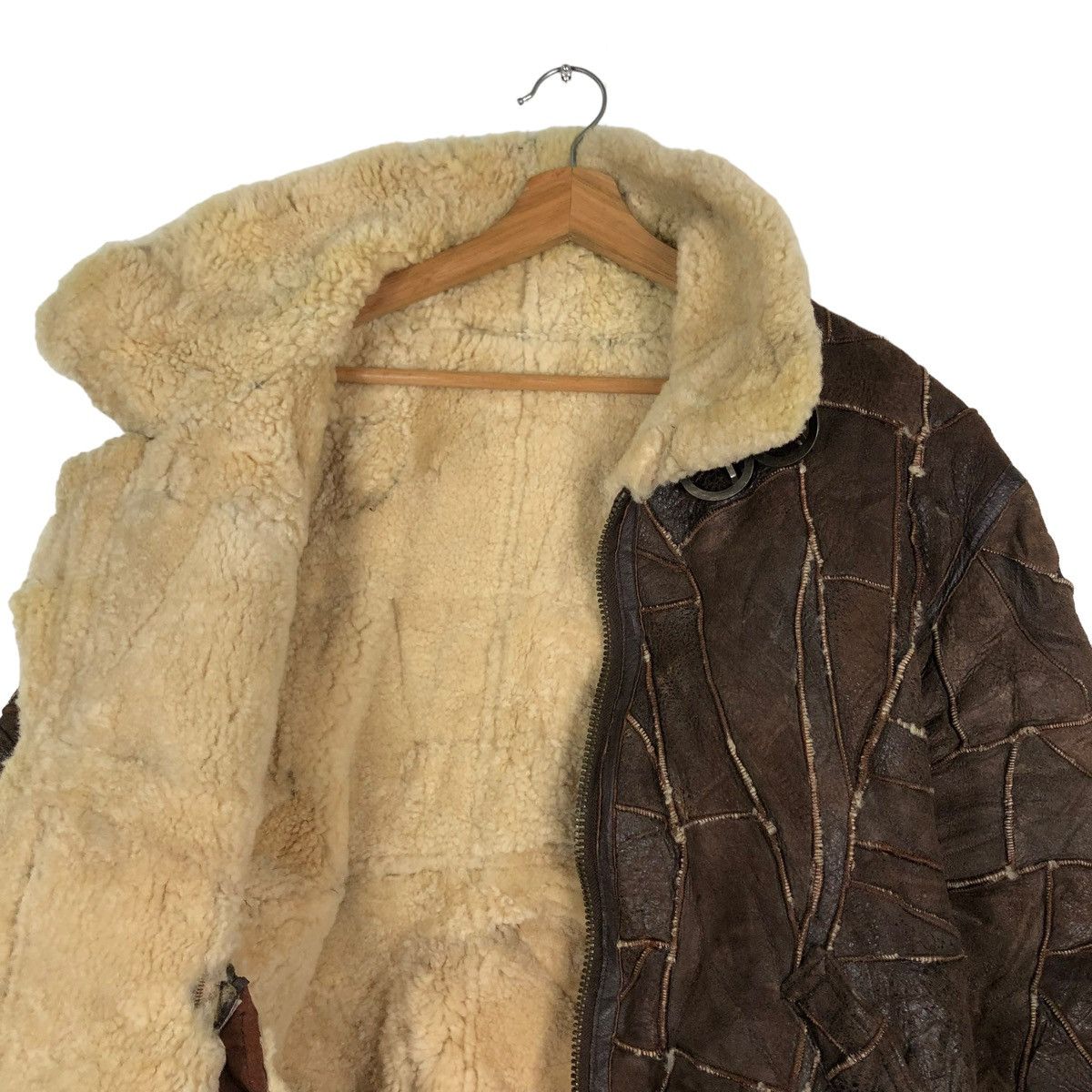 Japanese Brand 🔥VINTAGE SHEARLING B3 JACKET PATCH WORK HAI SPORTING GEAR Size US M / EU 48-50 / 2 - 13 Thumbnail
