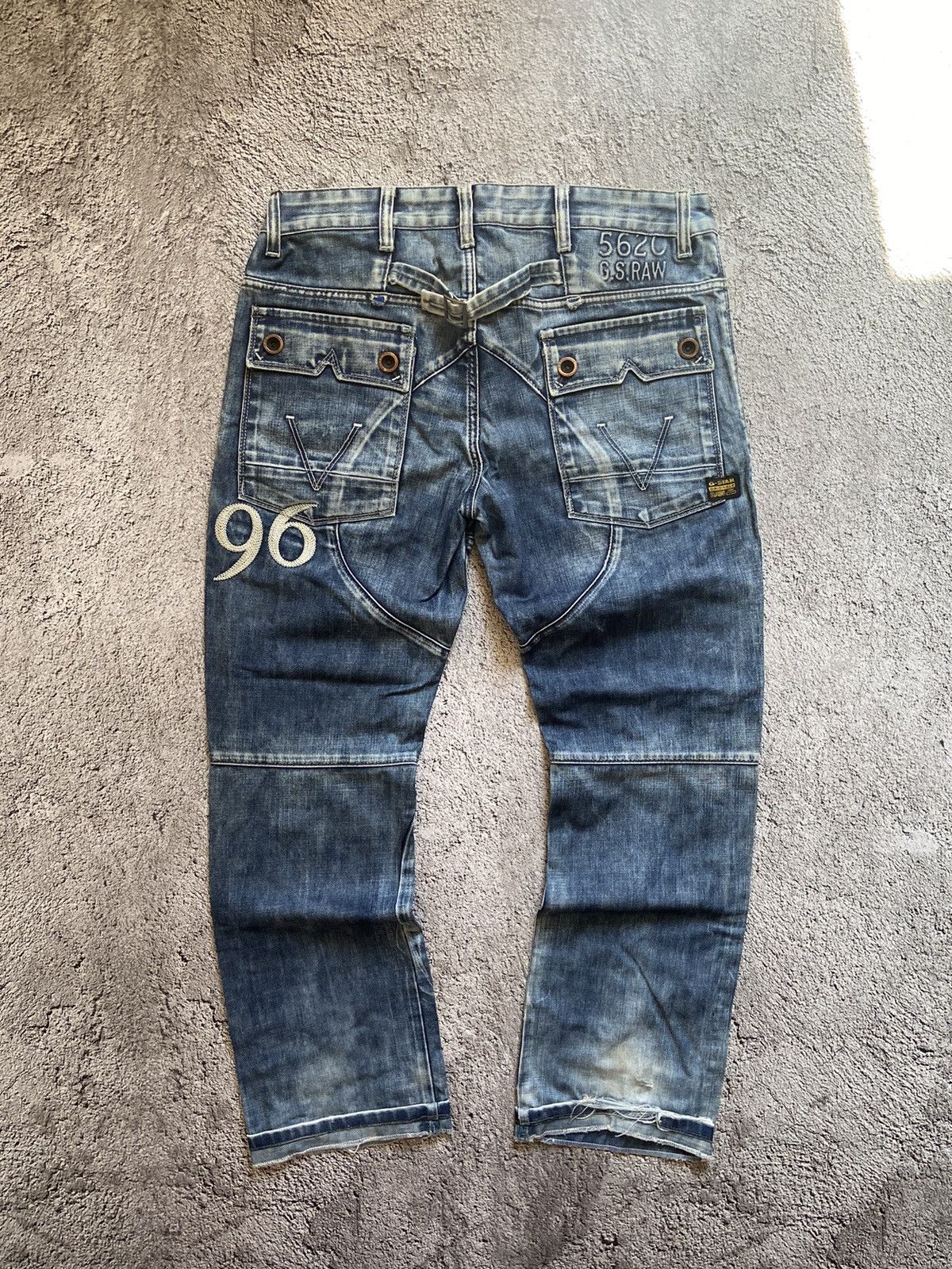 Japanese Brand × Vintage Crazy Vintage Washed Distressed Faded Denim Pants Size US 33 - 1 Thumbnail