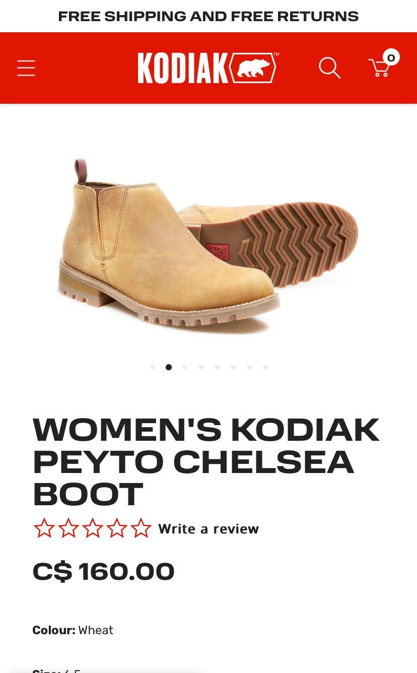 Other Women’s Kodiak Peyton Chelsea boot Size US 7.5 / IT 37.5 - 1 Thumbnail