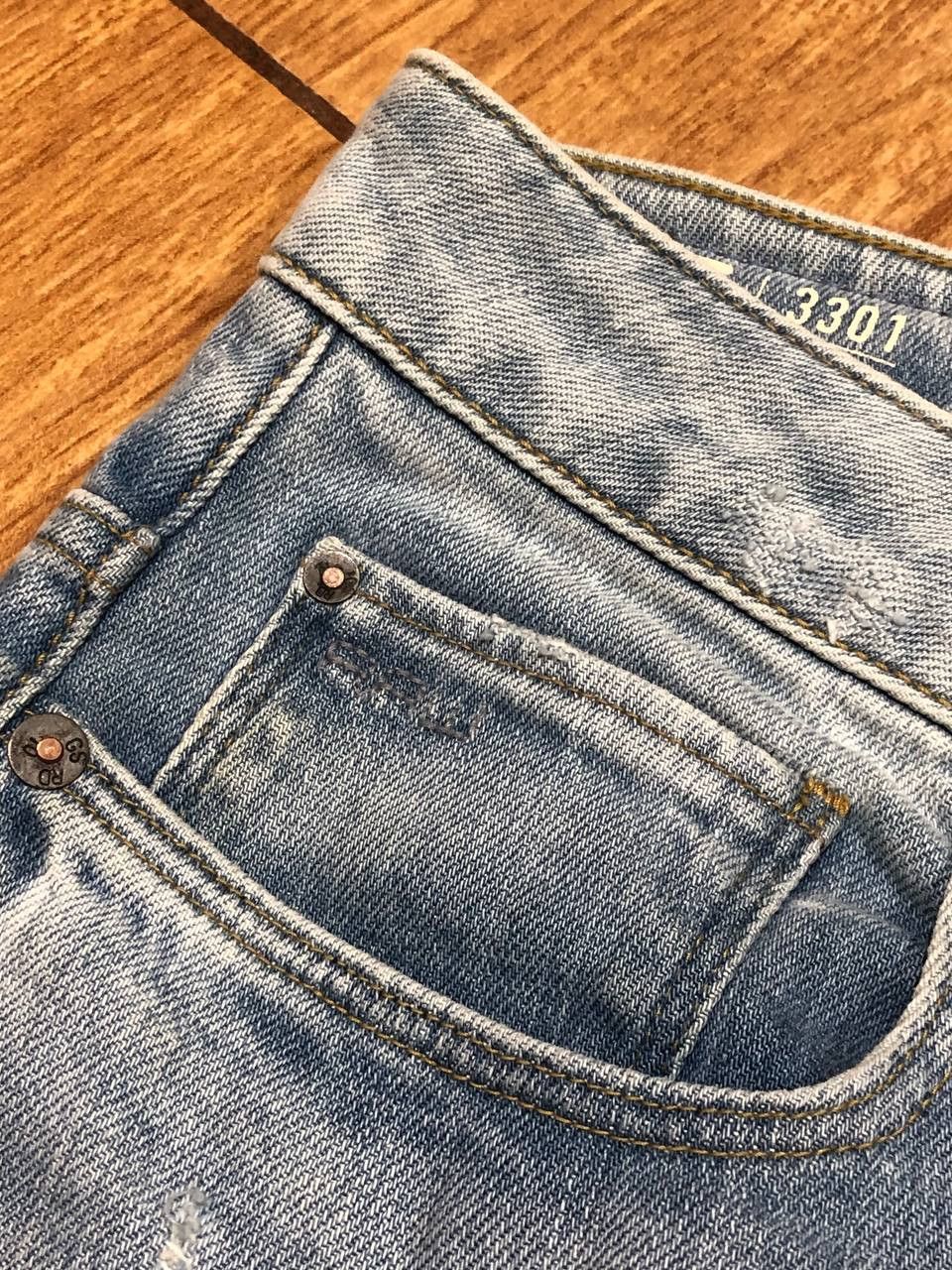 G-Star Vintage G Star Raw Denim Streetwear Jeans Japanese Y2K Size US 31 - 3 Thumbnail