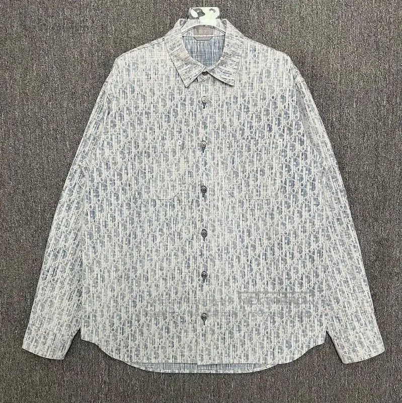 Dior Dior Blue Cotton Long Sleeve Shirt . Size US M / EU 48-50 / 2 - 1 Thumbnail