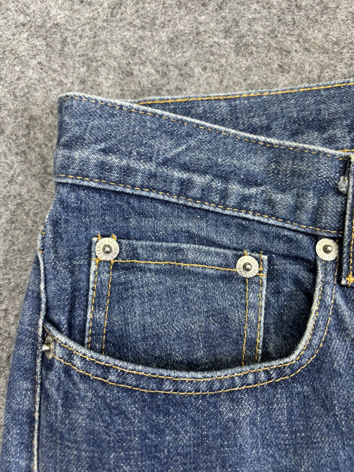 Helmut Lang 💥Vintage Helmut Lang💥90s Classic Raw Italian Cut Denim K12 Size US 29 - 6 Thumbnail