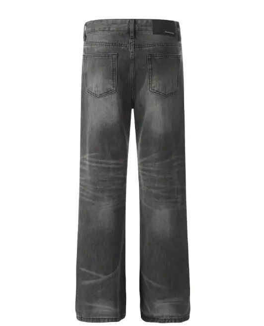 Japanese Brand Hikaru x Reia Trendy washed distressed straight loose jeans Size US 32 / EU 48 - 3 Thumbnail