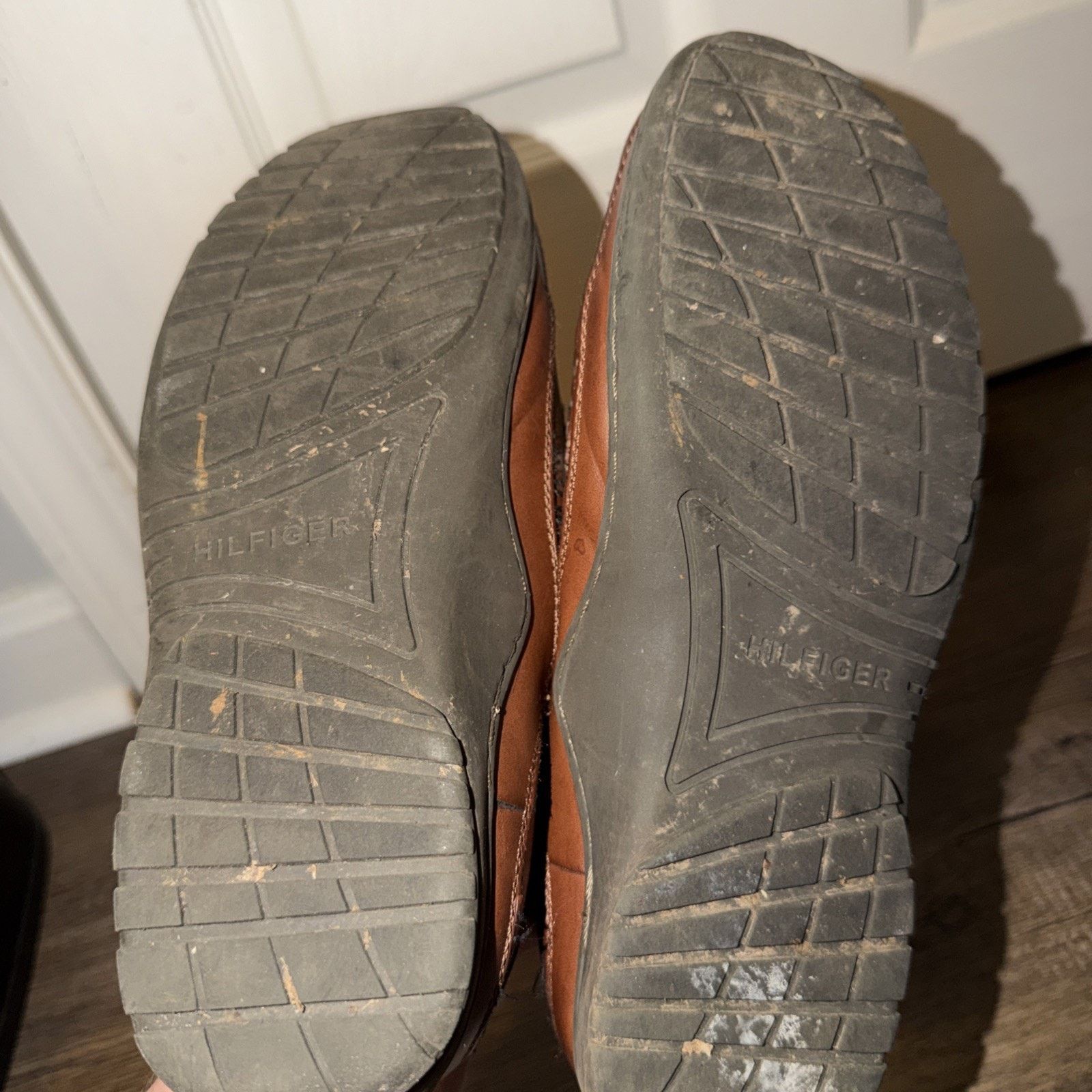 Tommy Hilfiger Tommy Hilfiger Men's Slip-On Shoes 8.5M Brown Leather Size US 8 / EU 41 - 11 Thumbnail