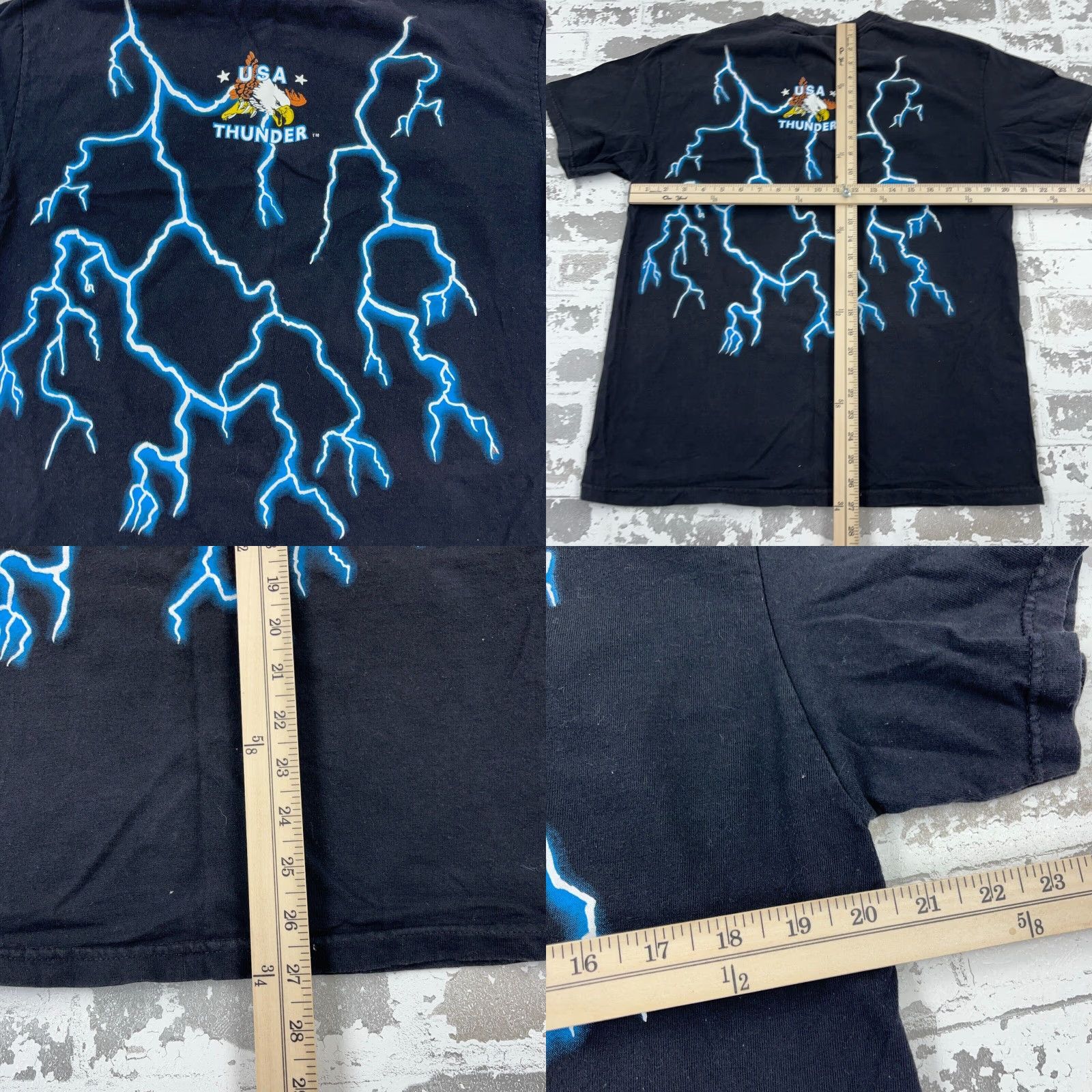 Vintage VINTAGE Tennessee River Shirt Men L Black Thunder Lightning Wolf Pack 90s Graphic Print Crew Neck Short Sleeve T-Shirt Size US L / EU 52-54 / 3 - 8 Thumbnail