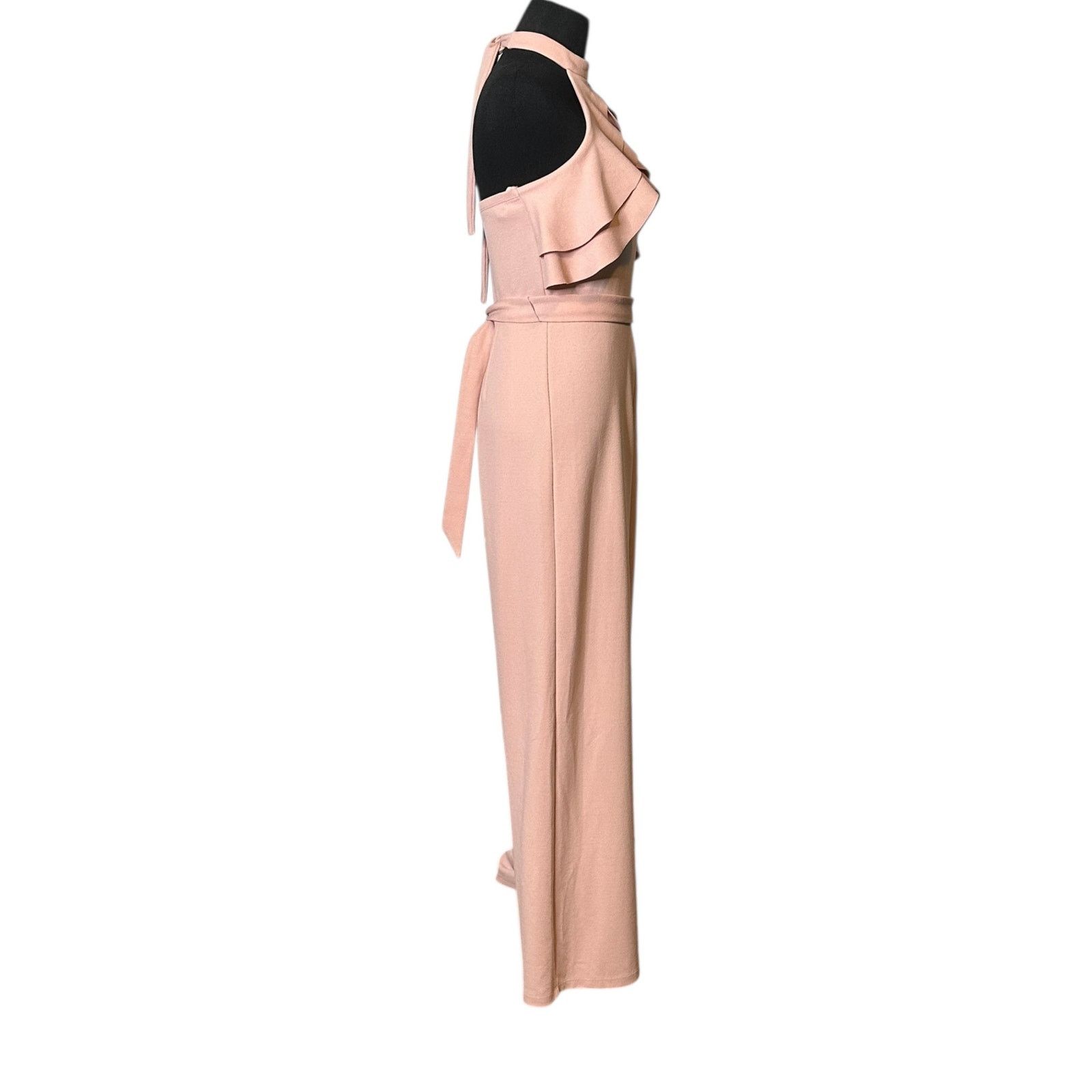 Anthropologie Avec les Filles halter neck ruffled jumpsuit size 2 Size 26" / US 2 / IT 38 - 17 Thumbnail