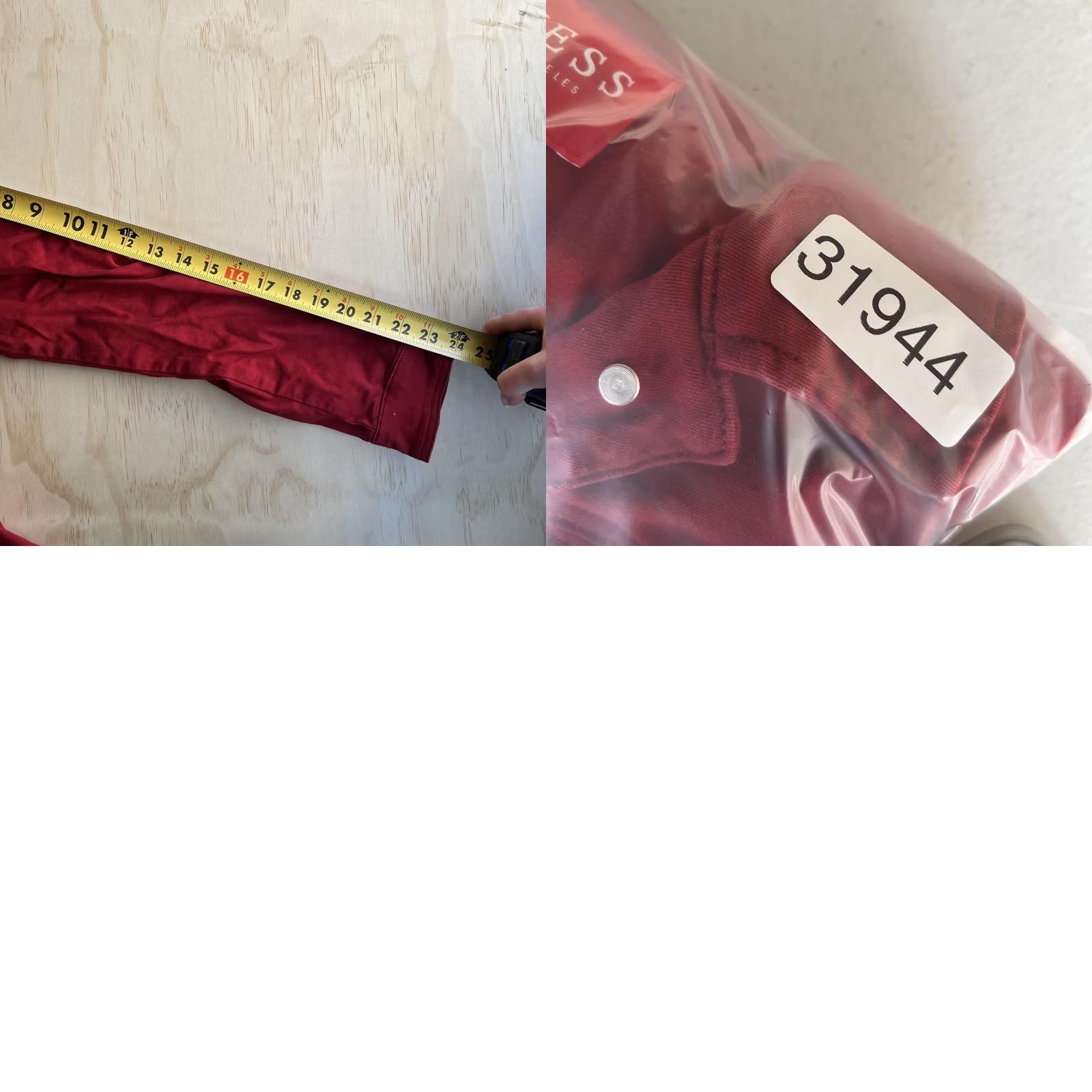 Guess Guess Jacket Womens Medium Red Denim Button Front Jean Pockets Casual Stretch Size 32" / US 10 / IT 46 - 8 Thumbnail