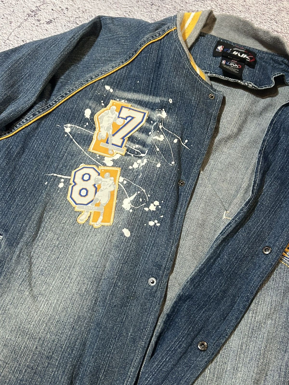 NBA NBA Los Angeles Lakers Denim Varsity Jacket (UNK) Archive Size US L / EU 52-54 / 3 - 9 Thumbnail