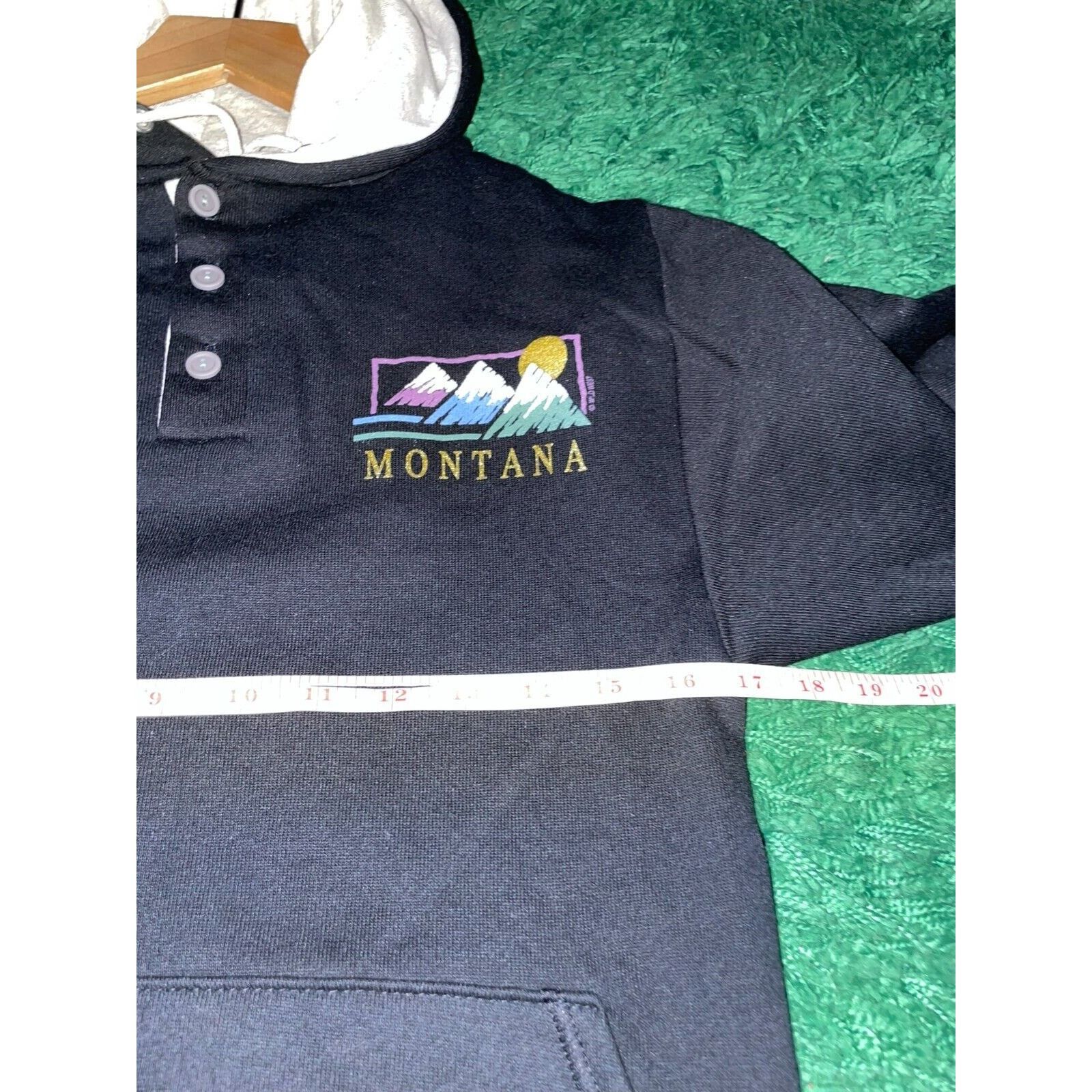 Jerzees Vintage Montana Hoodie Jacket Jerzees 1990s VTG 90s Small Size US S / EU 44-46 / 1 - 11 Thumbnail