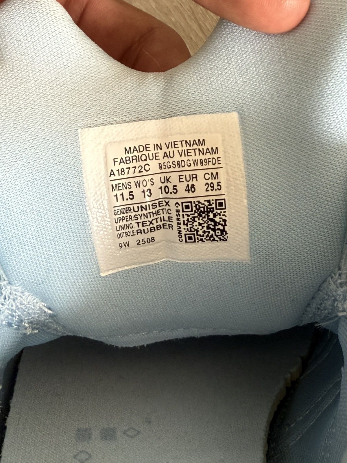 Converse Masi Blue Shai 1 Size US 11.5 / EU 44-45 - 7 Thumbnail