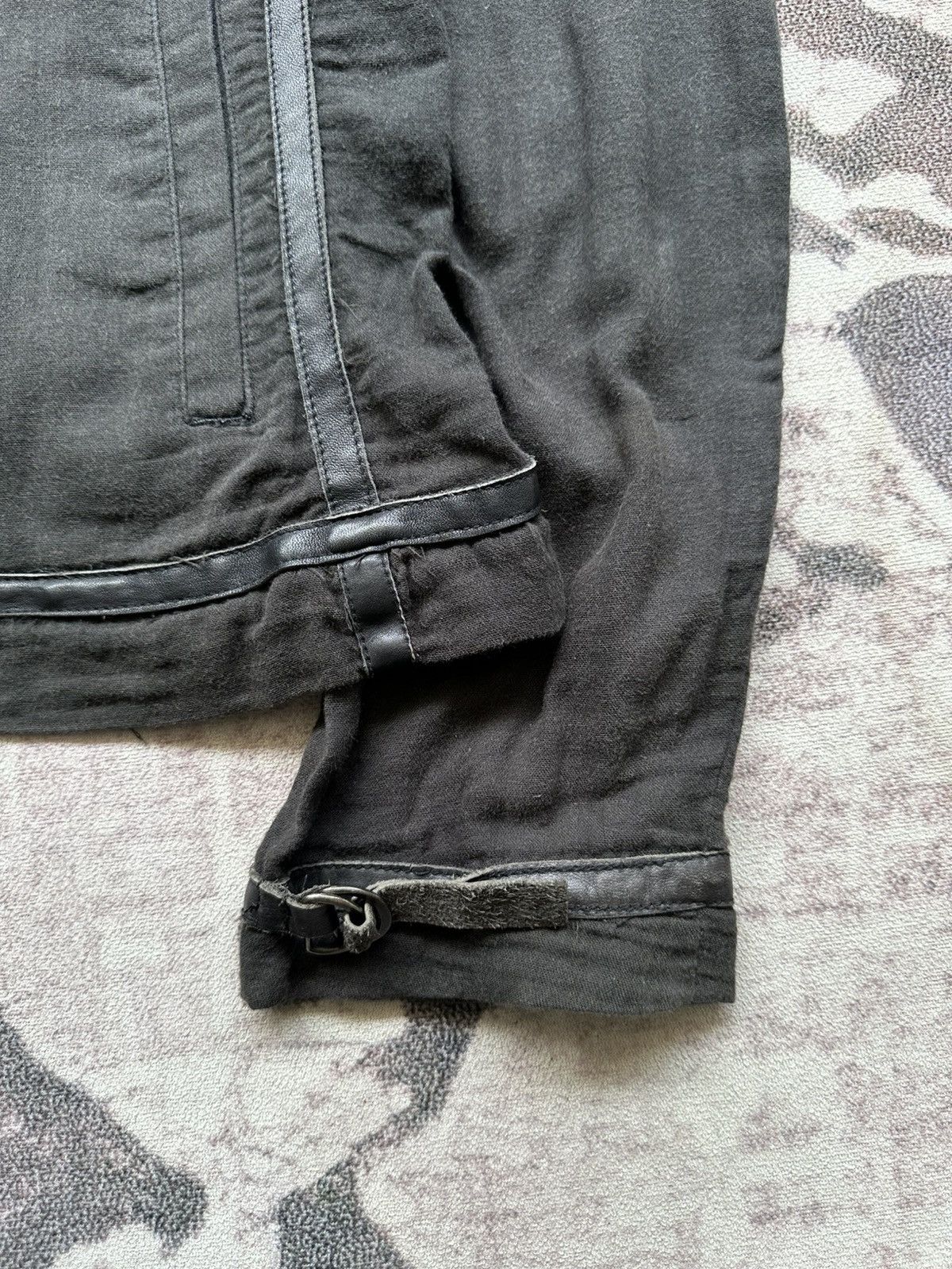 Japanese Brand 00's Bark Tannage linen leathers light jacket Size US M / EU 48-50 / 2 - 7 Thumbnail