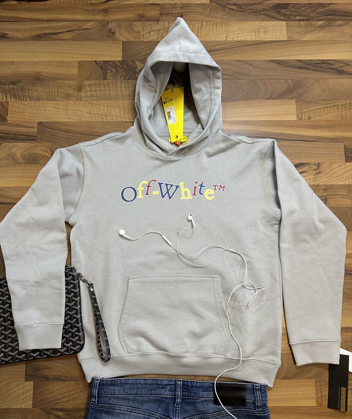 Off-White Off-White Hoodie Grey | Kids Size fits S/M | New with Tags Size US M / EU 48-50 / 2 - 3 Thumbnail