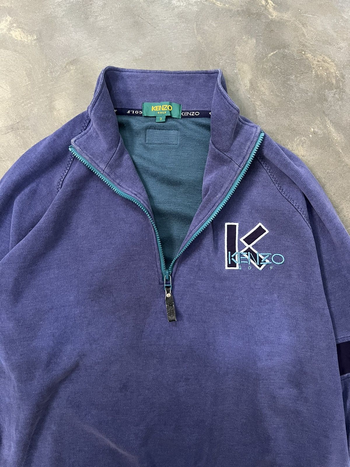 Kenzo Kenzo Golf Halfzip Vintage Size US L / EU 52-54 / 3 - 12 Thumbnail