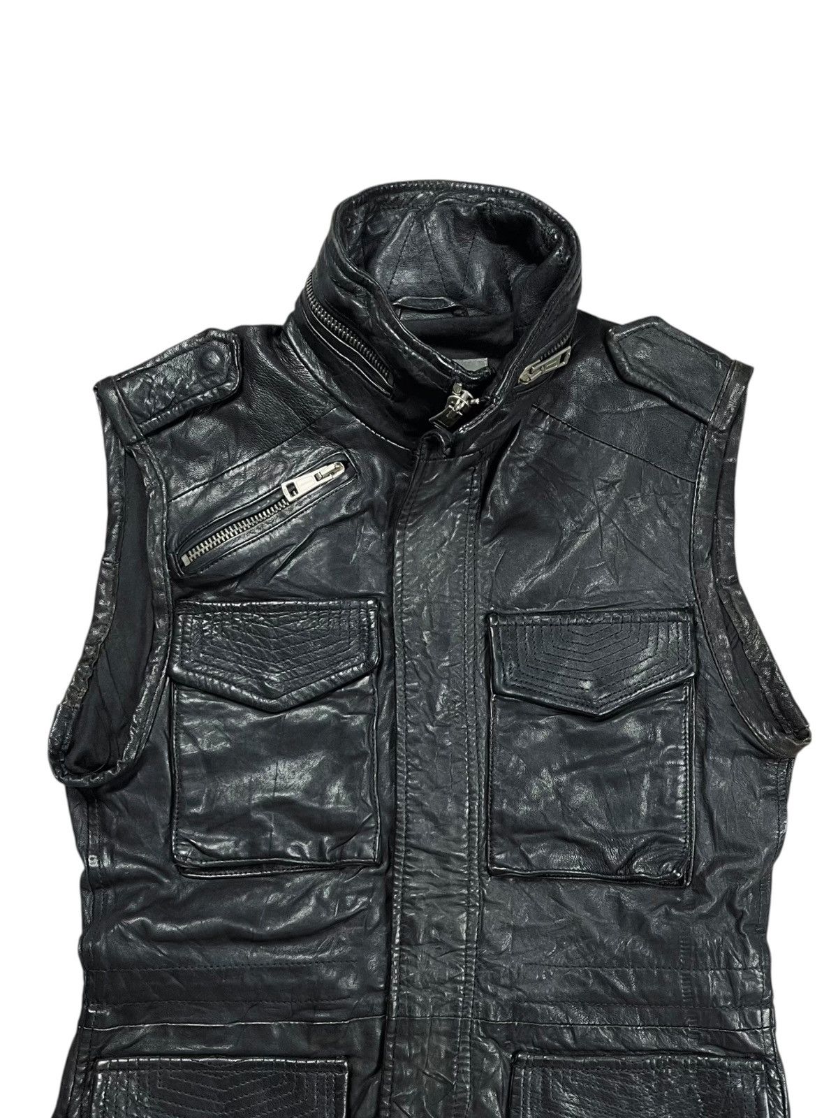 Ekam 2000s The Moon Age Devilment - Vkei Style Leather Jacket Size US M / EU 48-50 / 2 - 6 Thumbnail