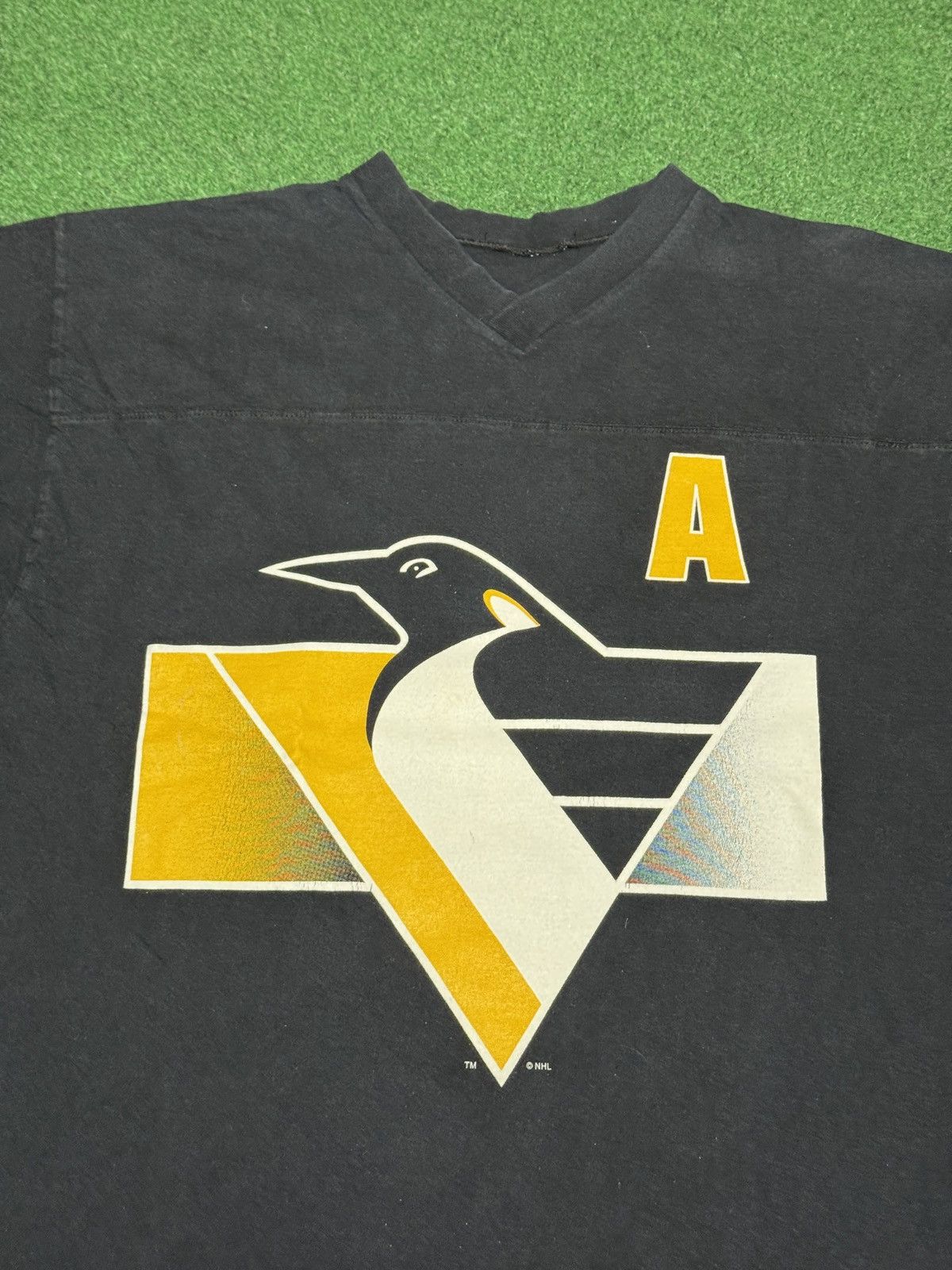 NHL Pittsburgh Penguins Jagr 90s NHL L/XL 22x29 T Shirt Jersey Size US XL / EU 56 / 4 - 3 Thumbnail