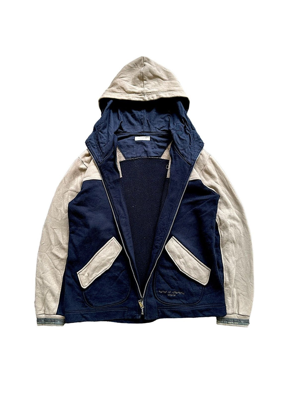 Comme Ca Ism 1990s Ca C'est Ca by Comme Ci Comme Jp. zipper sweater Size US L / EU 52-54 / 3 - 6 Thumbnail