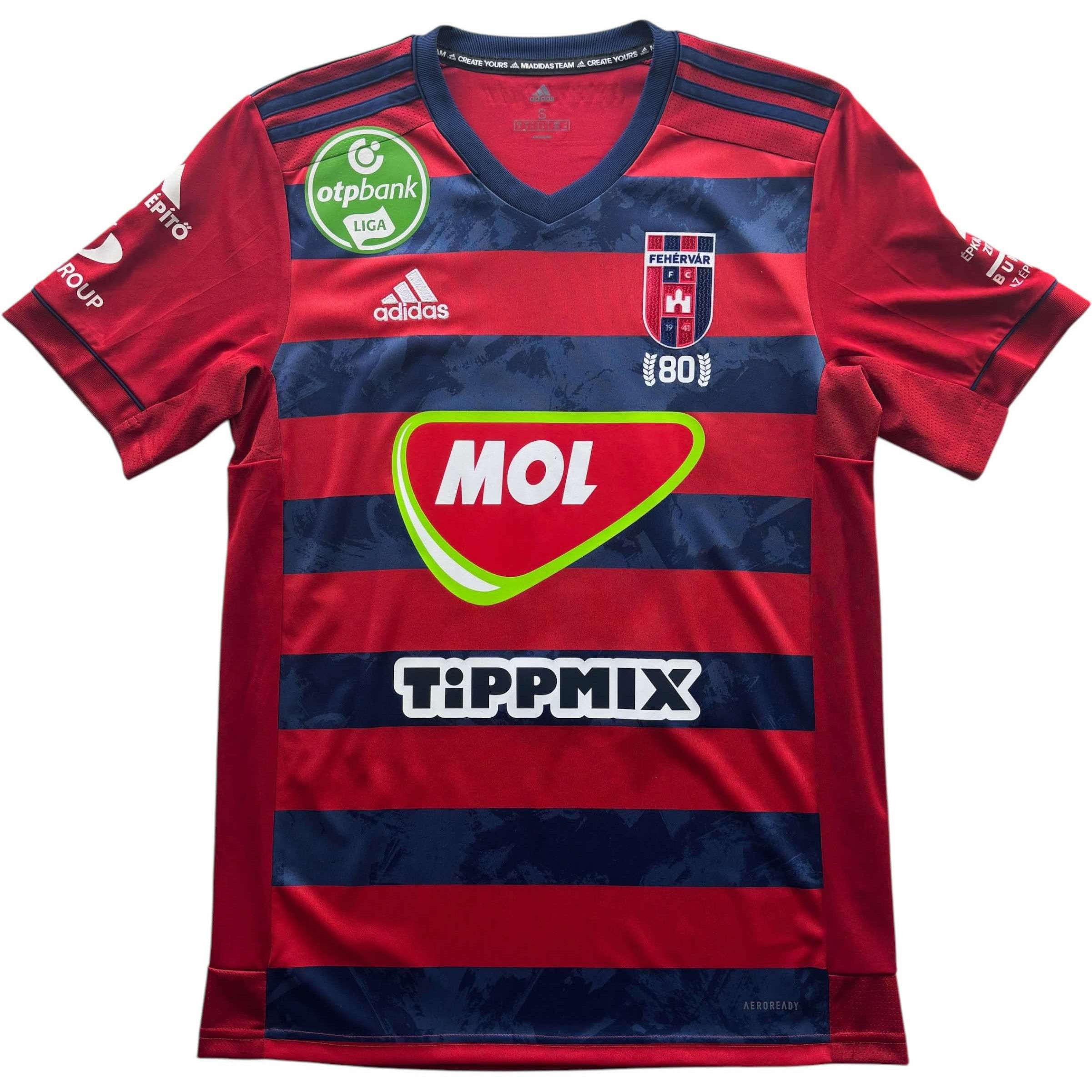 Adidas MATCH WORN Mol Fehérvár 2021-22 home R.Pinto football jersey Size US S / EU 44-46 / 1 - 2 Thumbnail