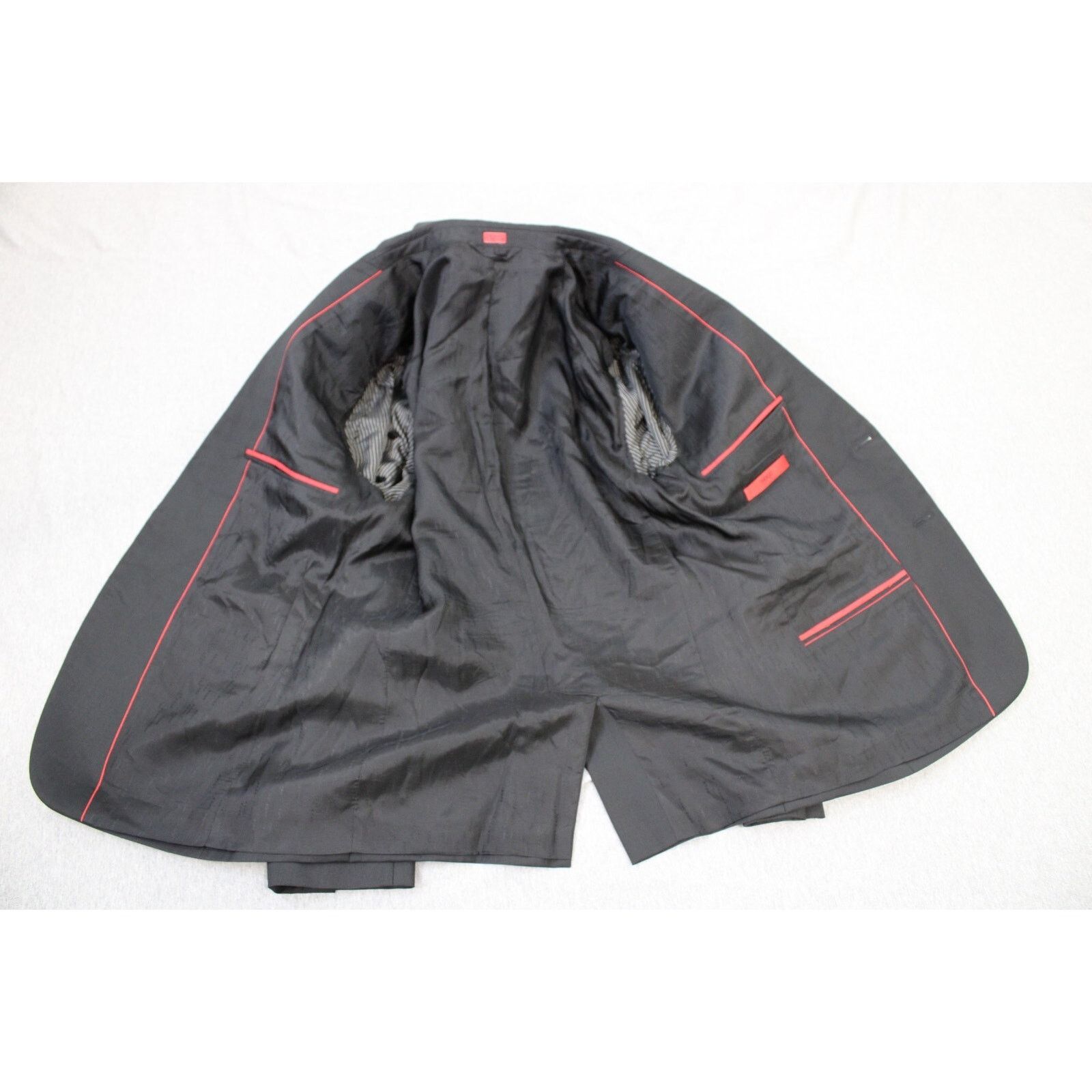 Hugo Boss Hugo Boss Mens Blazer 40S Solid Black 100% Virgin Wool Size 40S - 3 Thumbnail
