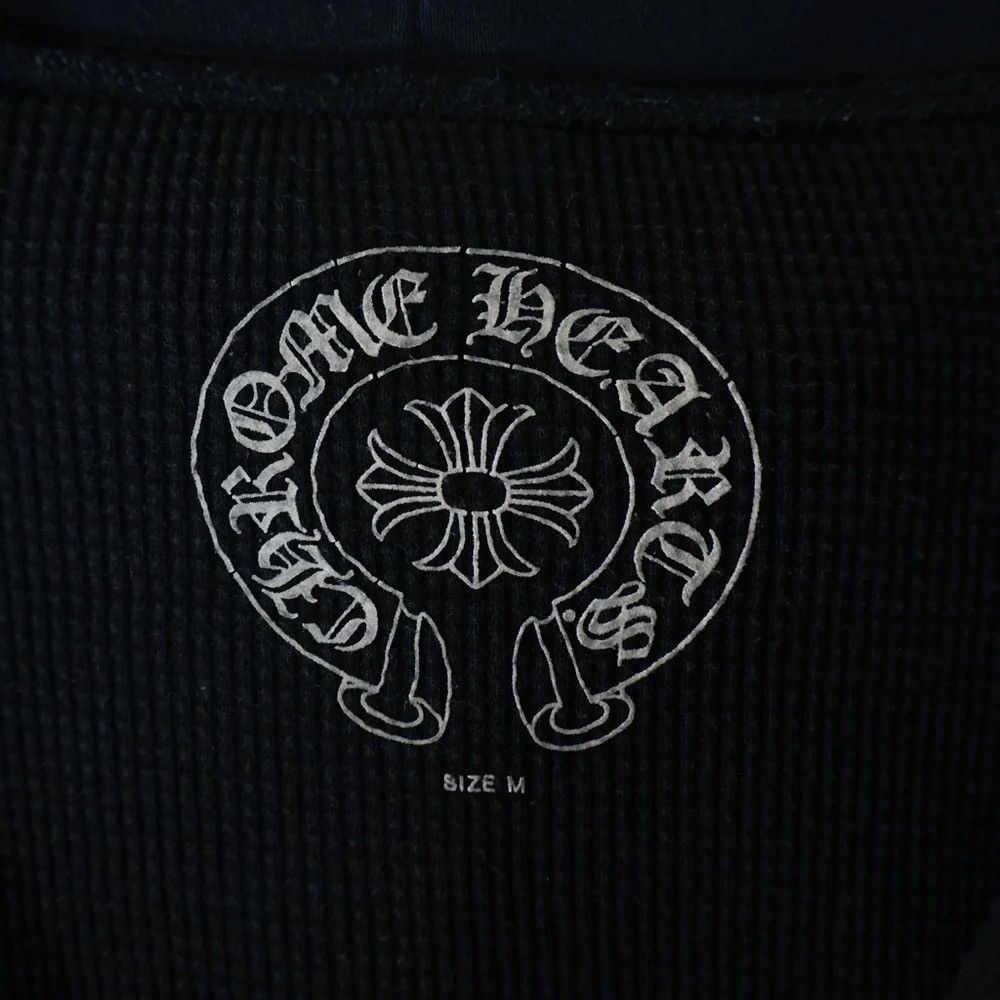 Chrome Hearts Chrome Hearts Horseshoe Thermal Zip Hoodie size M Size US M / EU 48-50 / 2 - 6 Thumbnail