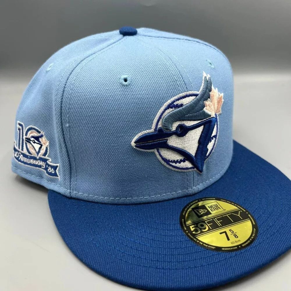 New Era Toronto Blue Jays Hat Men 7 5/8 59Fifty New Era Fitted Cap Size ONE SIZE - 1 Thumbnail