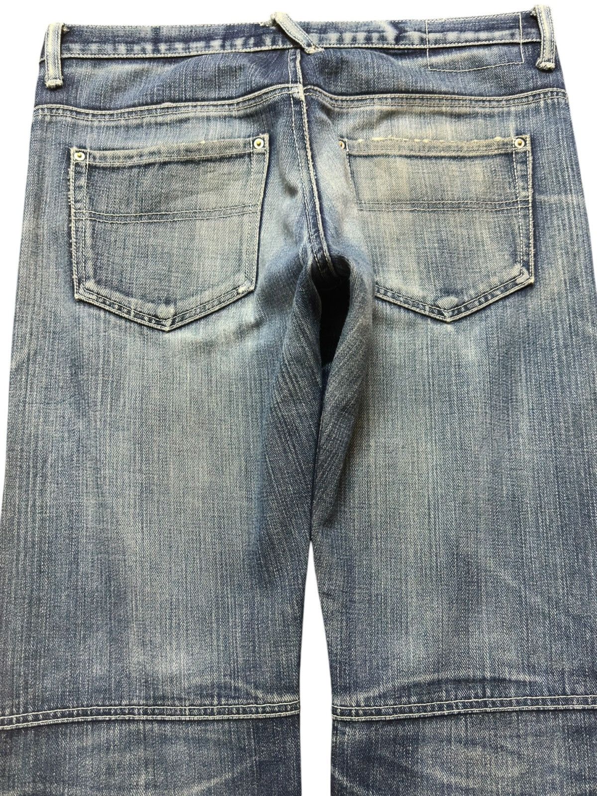 Katharine Hamnett London Vintage Hamnett Selvedge Faded Grunge Distressed Denim Size US 33 - 5 Thumbnail