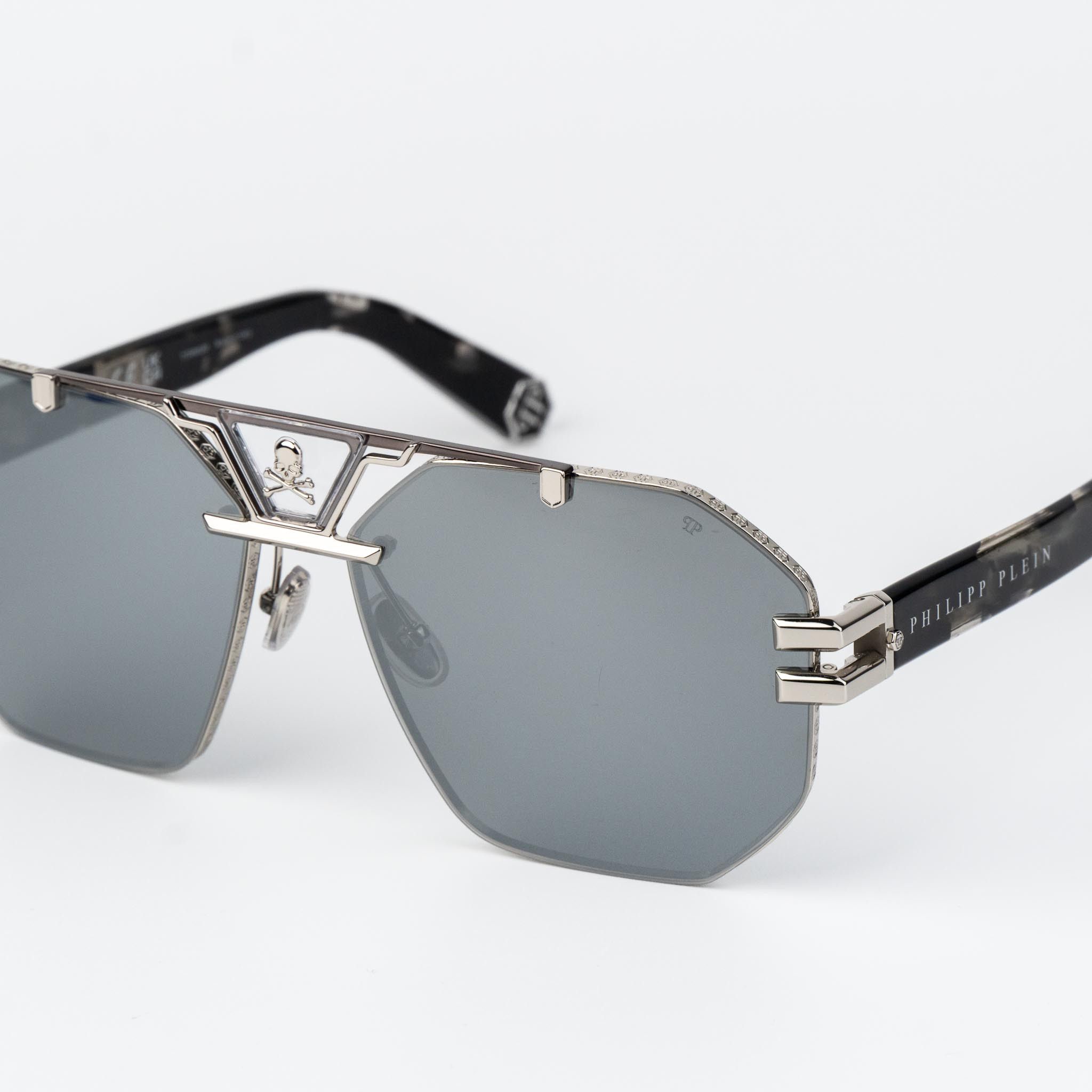 Philipp Plein Philipp Plein Men Sunglasses SPP077V 523X NEW AUTHENTIC Size ONE SIZE - 5 Thumbnail