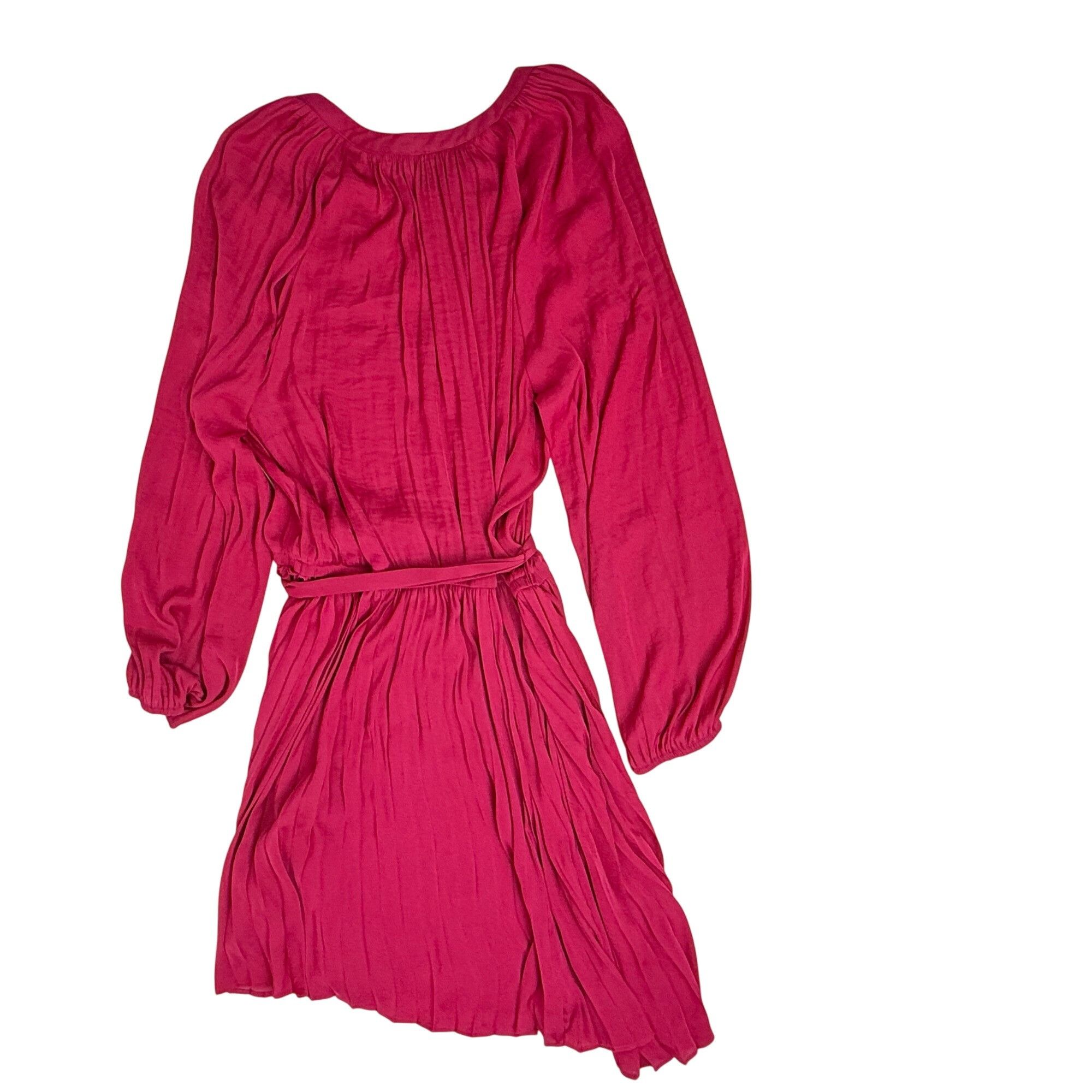 Other Simply Vera Vera Wang Pleated Belted Mini Dress Hot Pink Siz Size XXL / US 16-18 / IT 52-54 - 3 Thumbnail