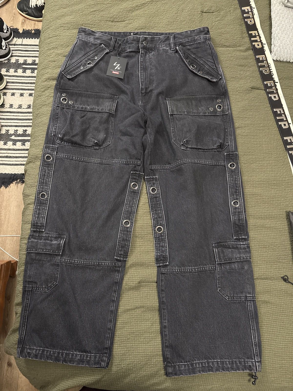 Supreme X Y’s denim utility cargo pants black size 34